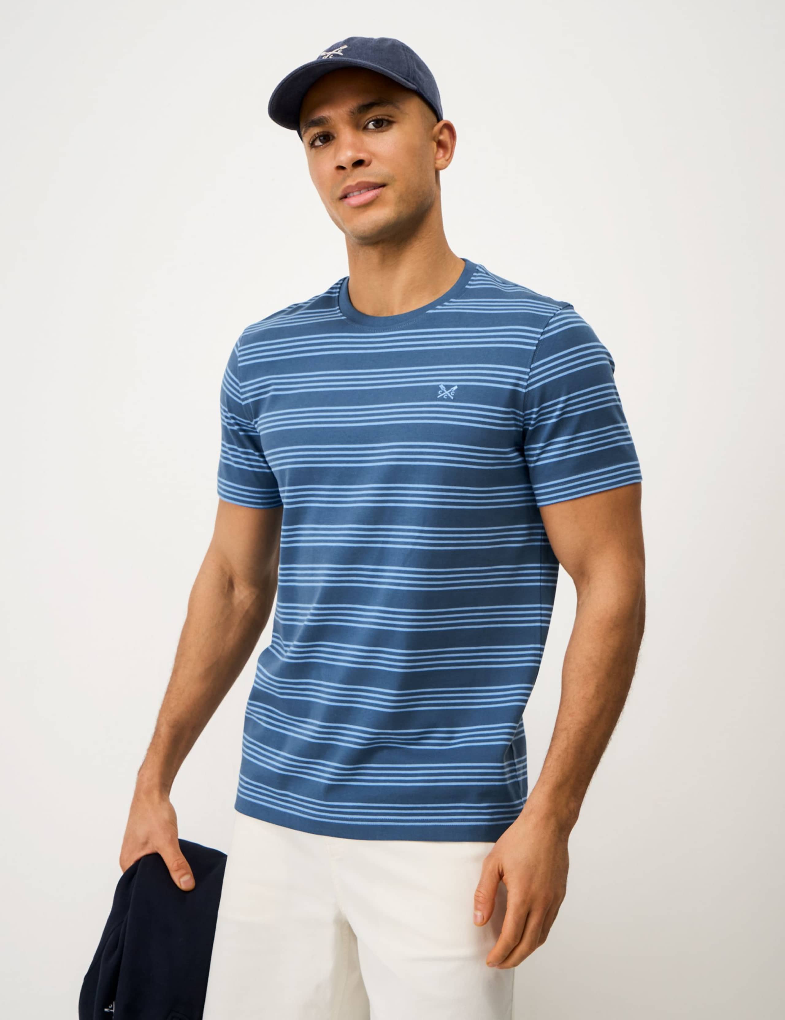 Pure Cotton Striped Crew Neck T-Shirt 5 of 5