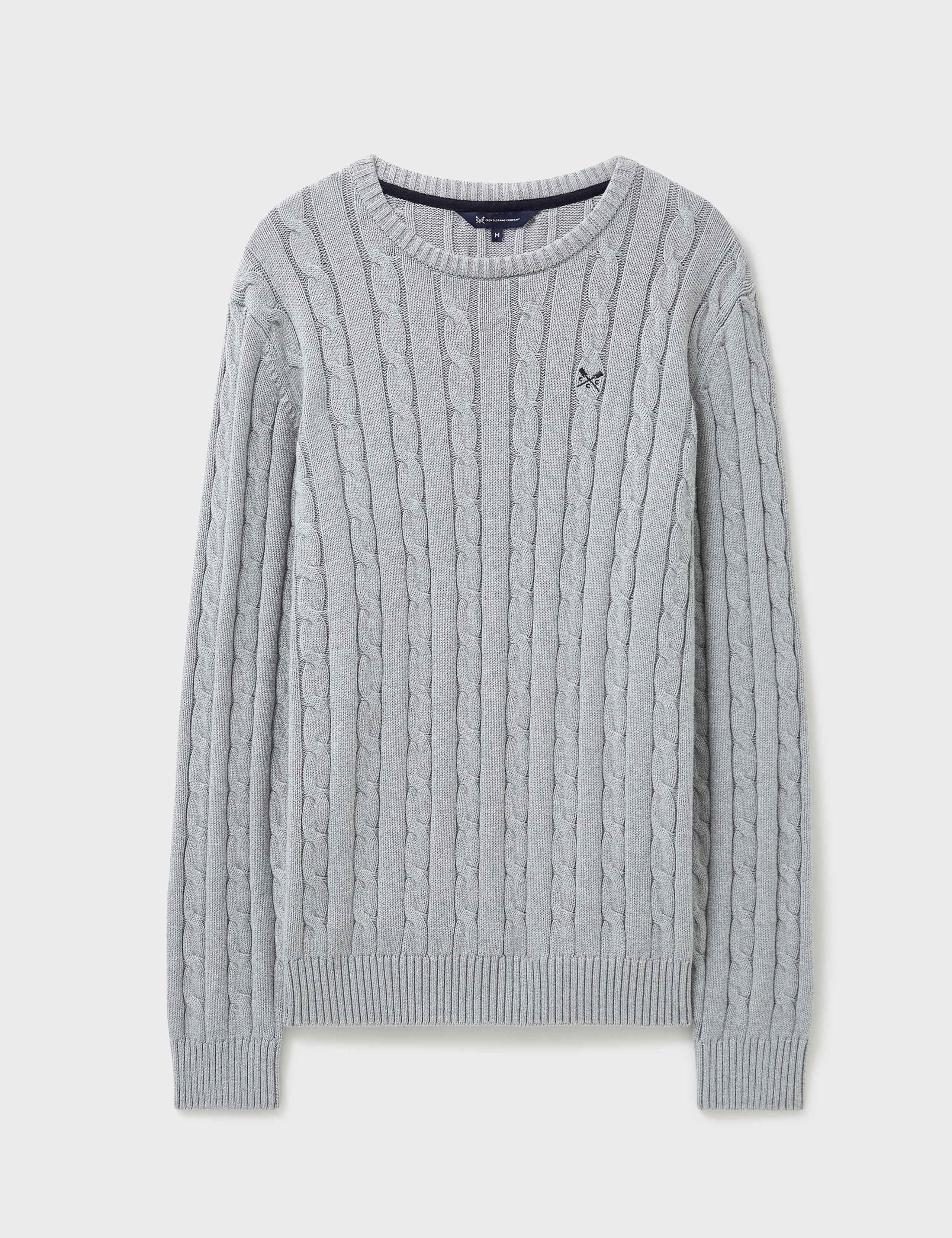 Pure Cotton Cable Crew Neck Jumper 2 of 4