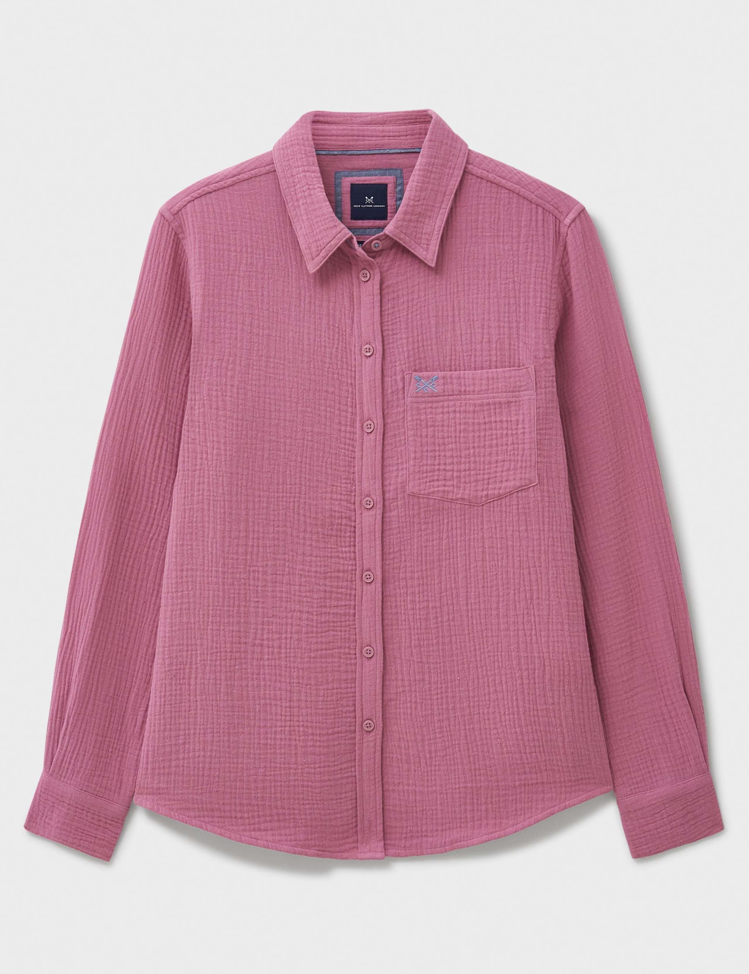 Pure Cotton Textured Button Through Shirt 2 of 5