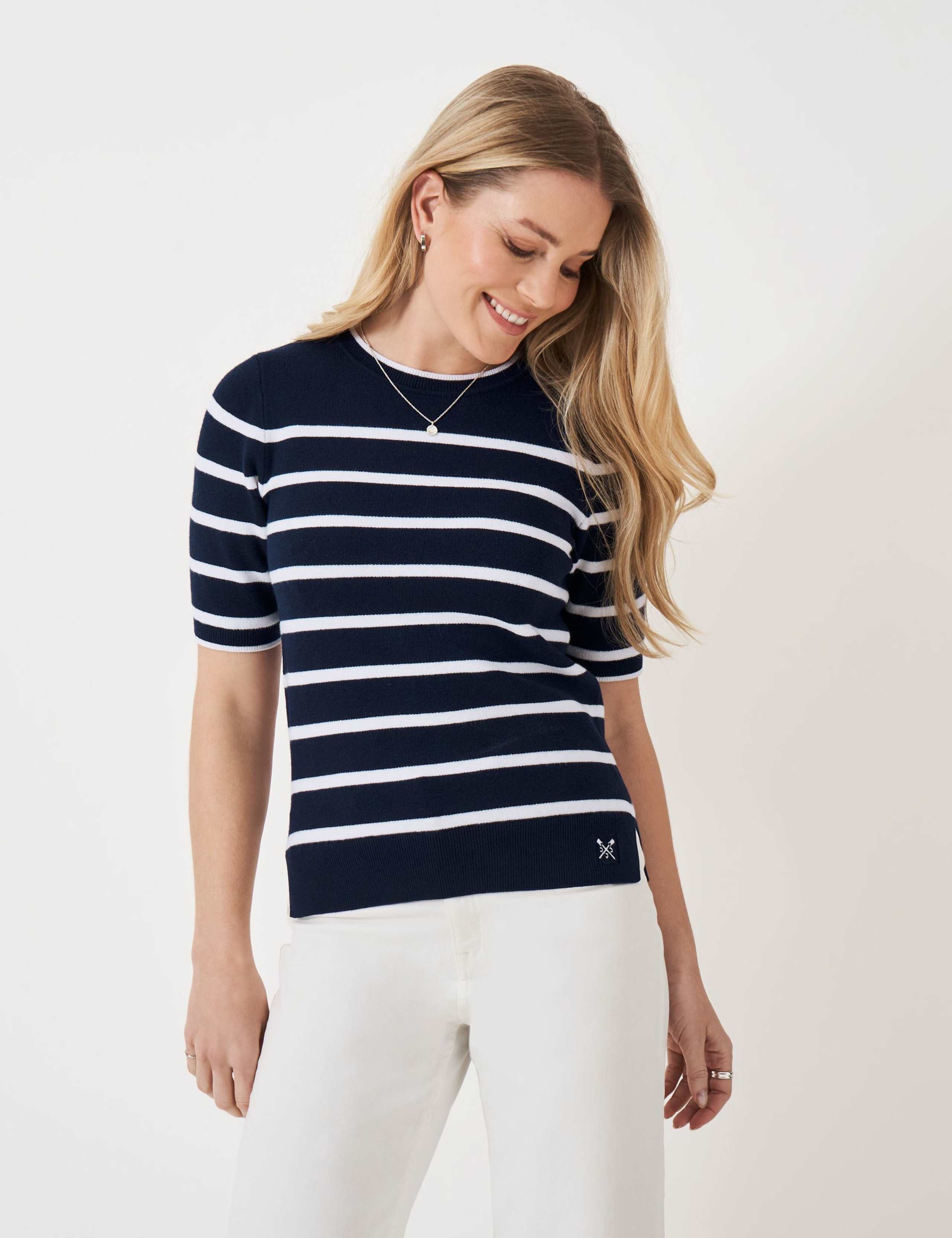 Striped Crew Neck Knitted Top 5 of 5