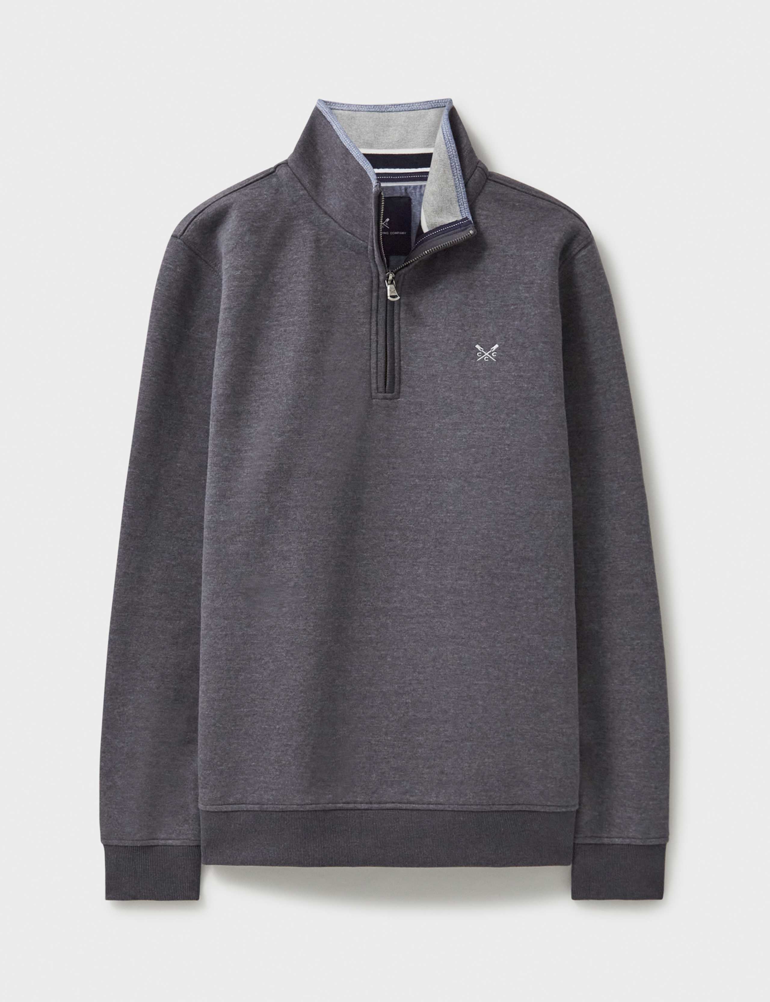 Cotton Rich Funnel Neck Half Zip Sweatshirt 2 of 5