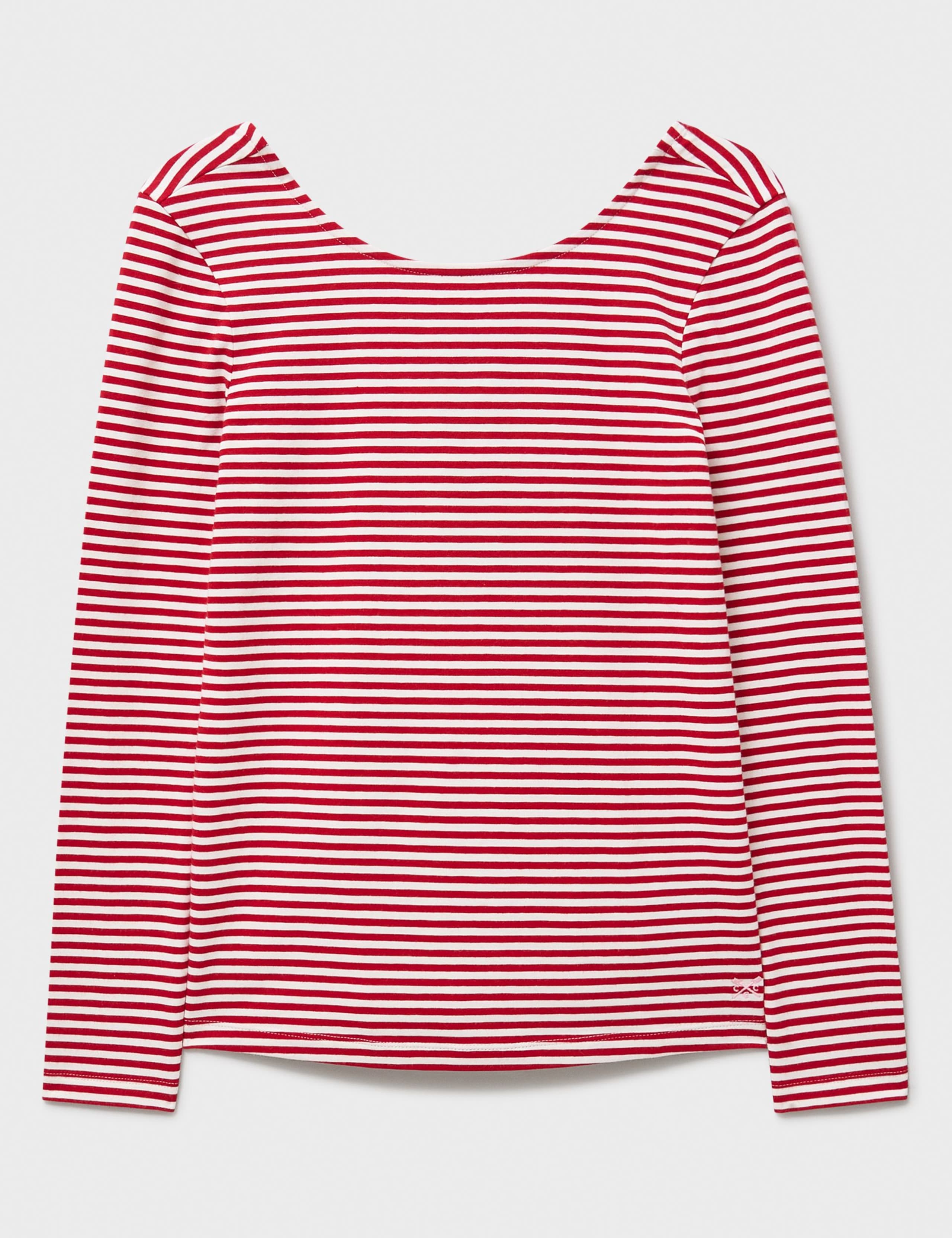 Jersey Striped Scoop Neck Top 2 of 5