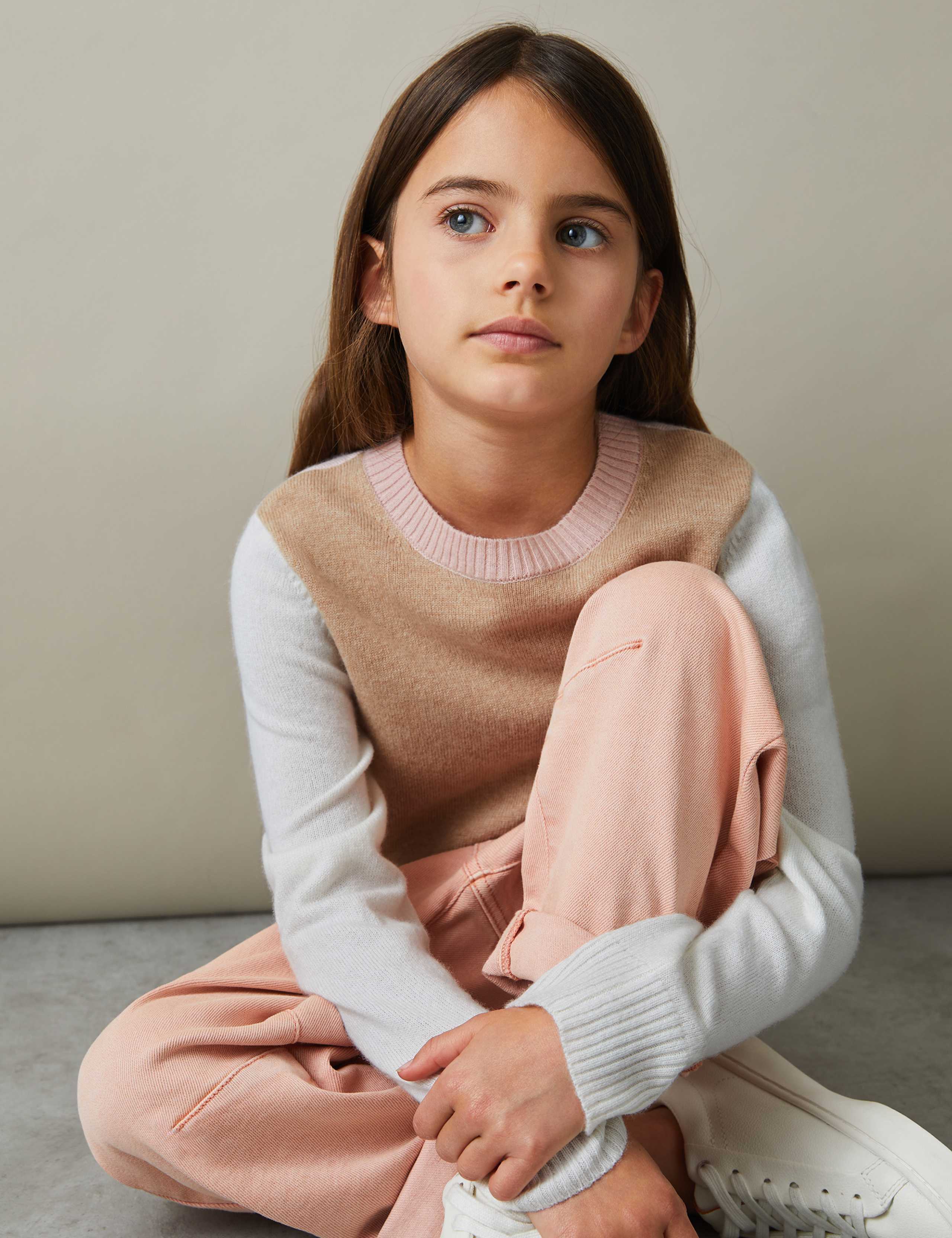 Wool Blend Colour Block Jumper (4-14 Yrs) 4 of 4