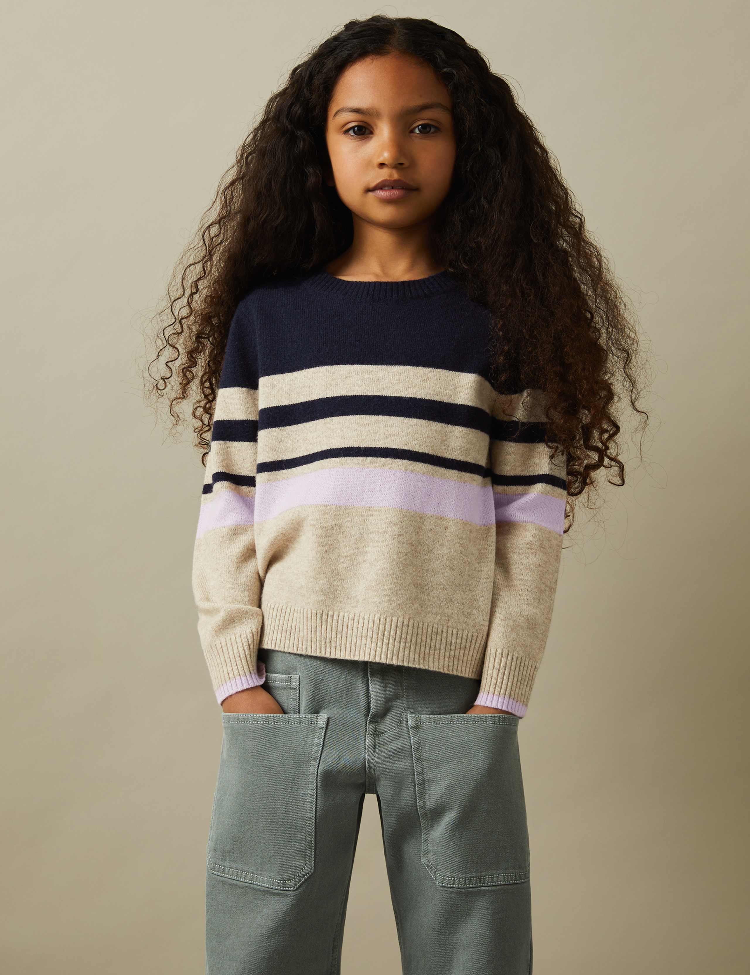 Wool Blend Striped Jumper (4-14 Yrs) 4 of 4