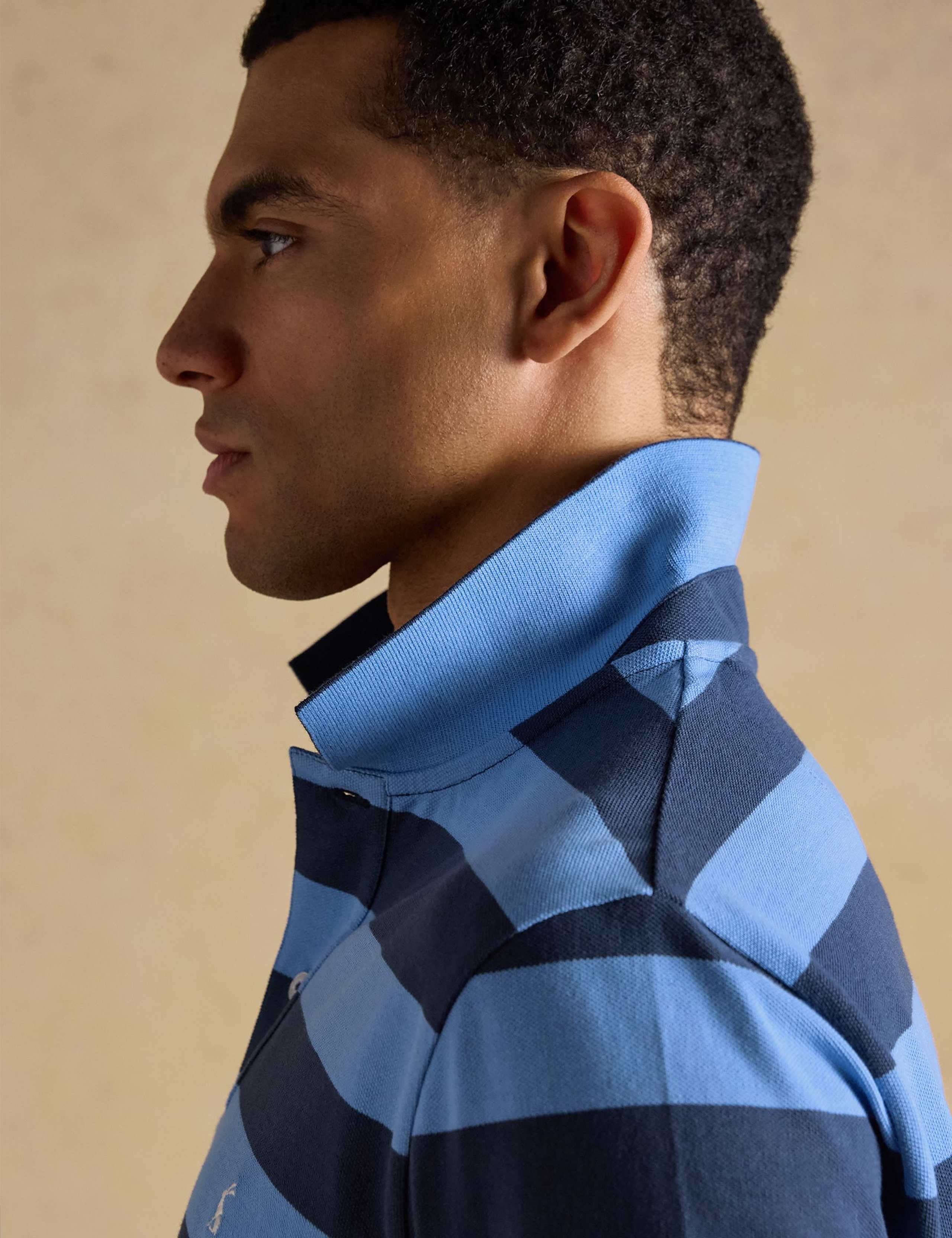 Pure Cotton Pique Striped Polo Shirt 7 of 10