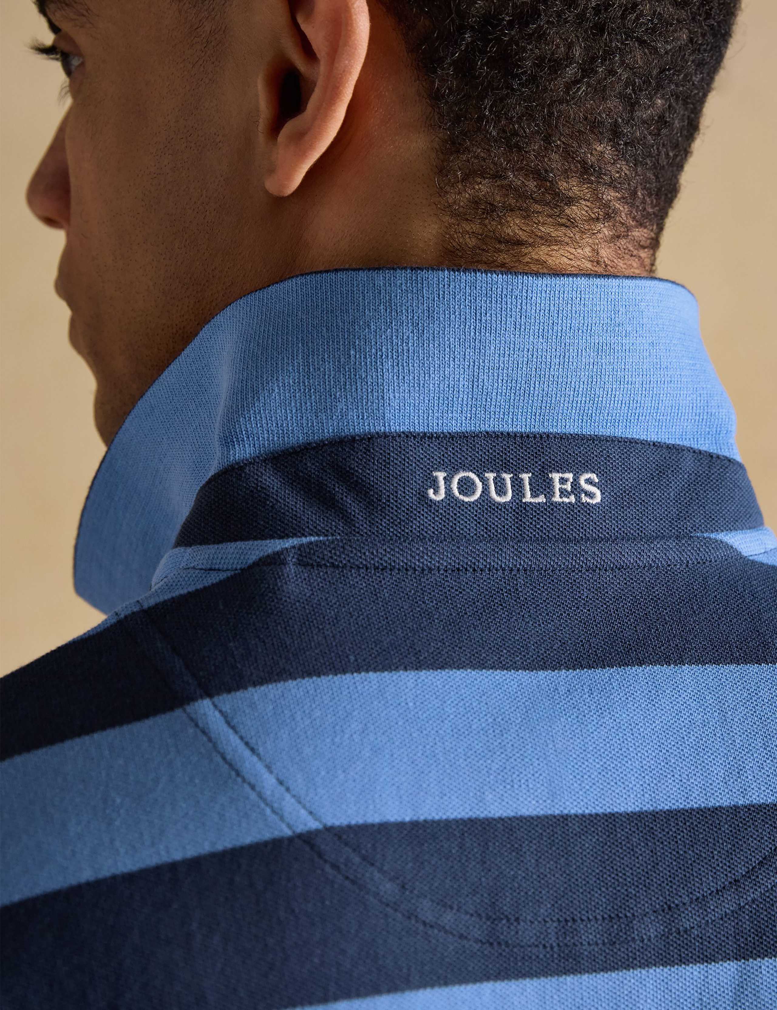 Pure Cotton Pique Striped Polo Shirt 8 of 10