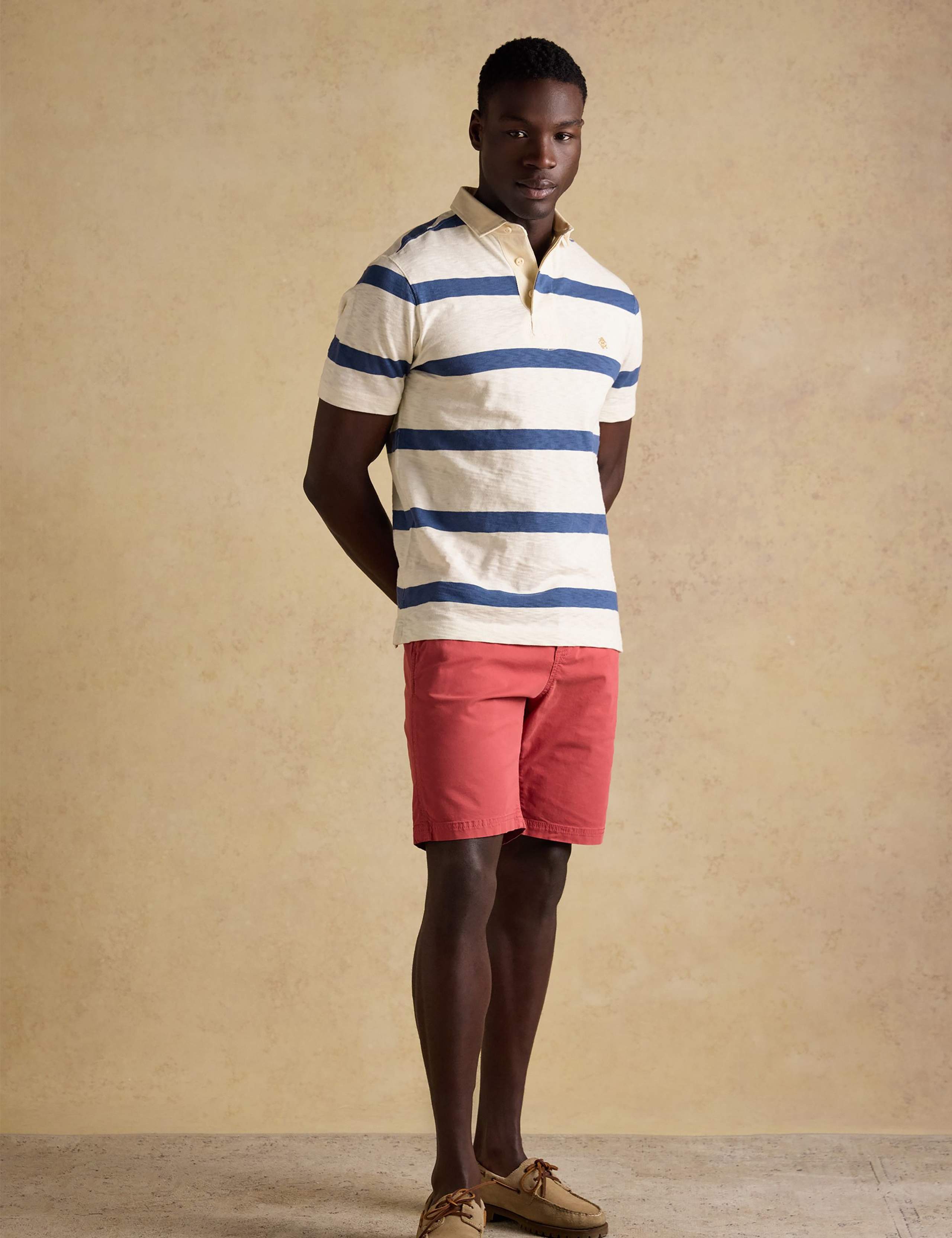 Pure Cotton Striped Short Sleeve Rugby Shirt 2 of 9