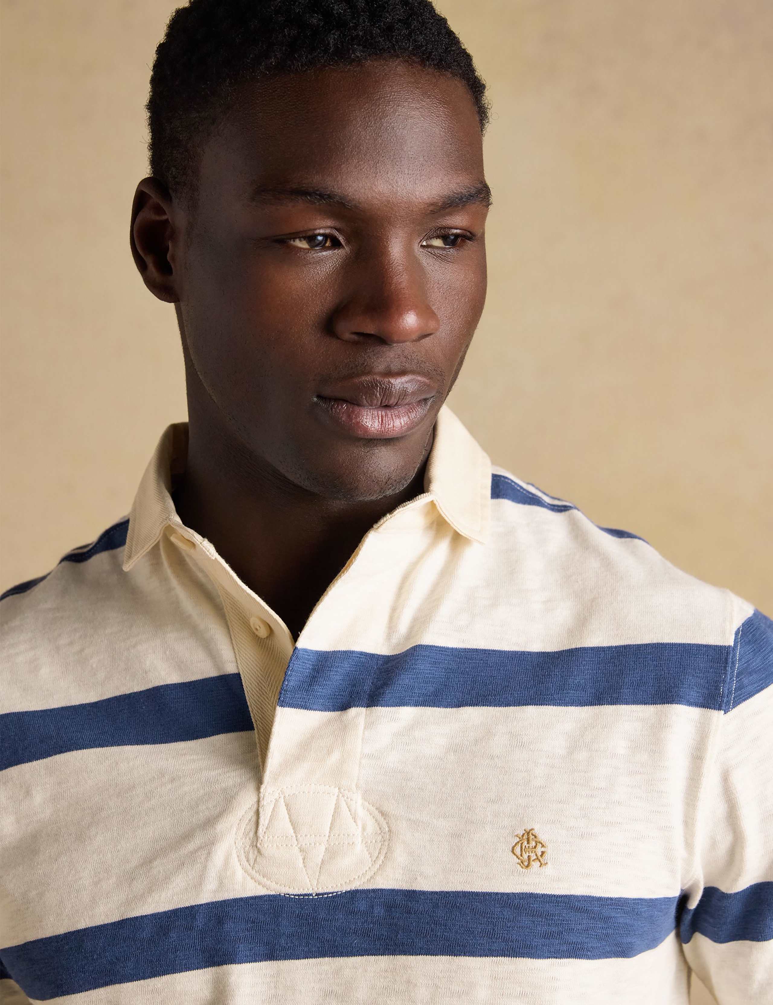 Pure Cotton Striped Short Sleeve Rugby Shirt 5 of 9