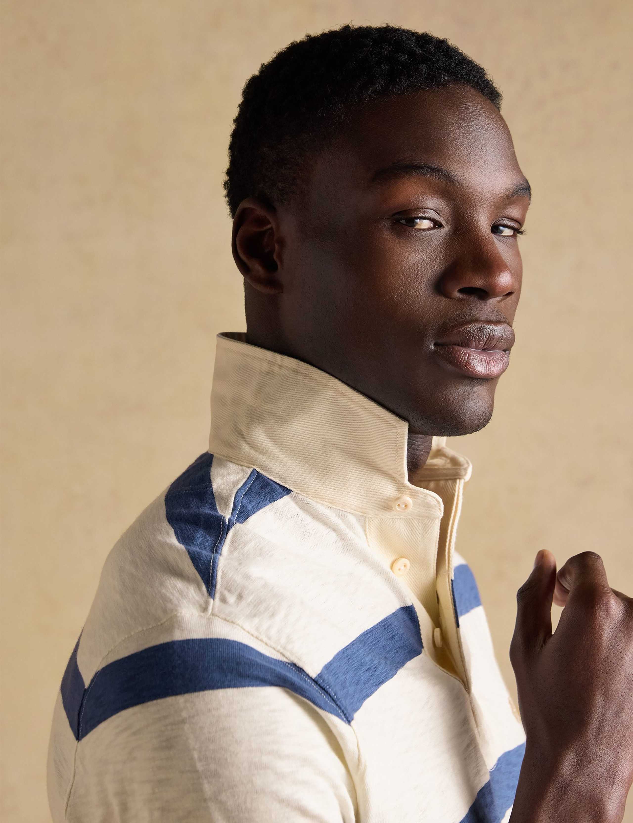 Pure Cotton Striped Short Sleeve Rugby Shirt 6 of 9