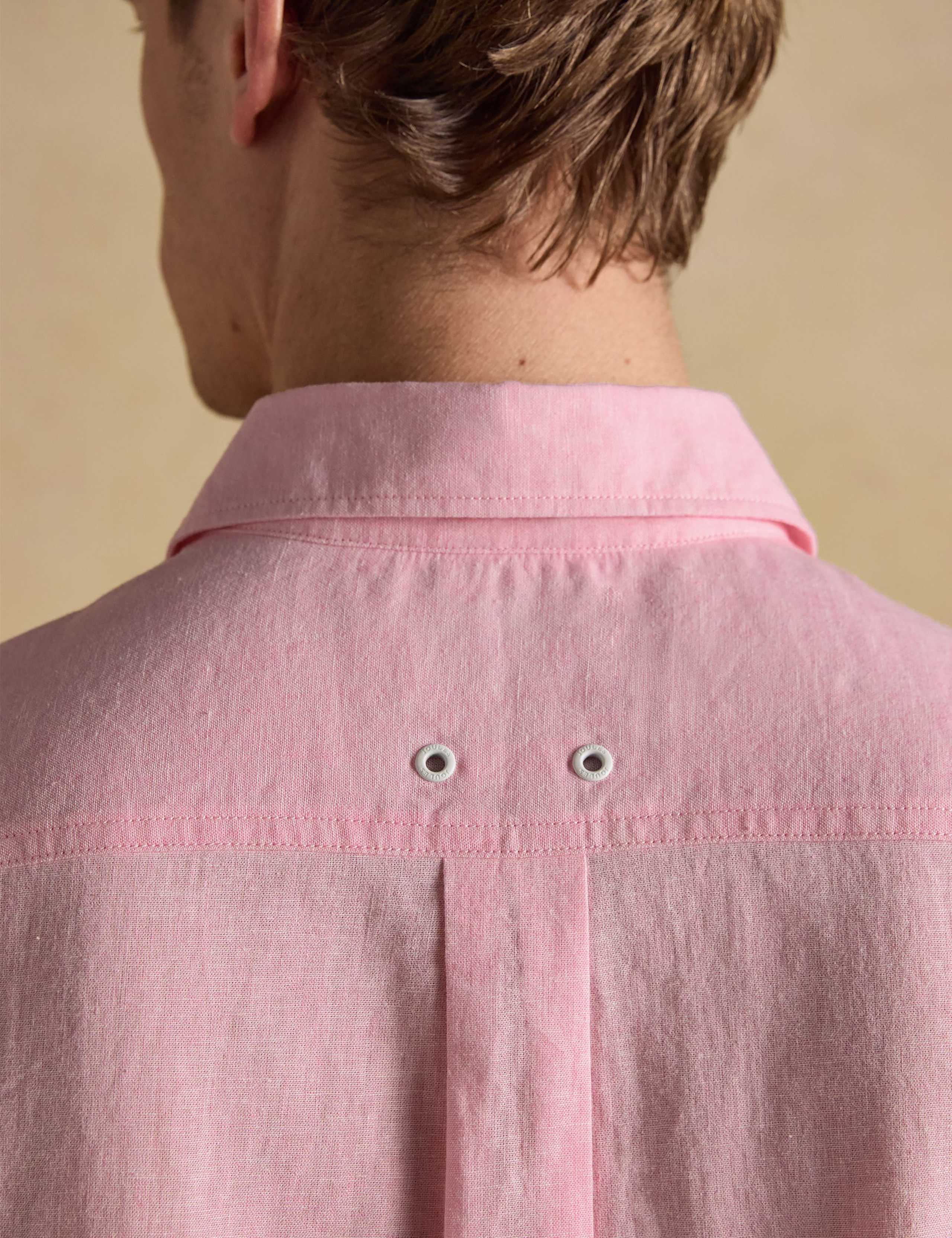 Regular Fit Linen Rich Short Sleeve Shirt 7 of 8