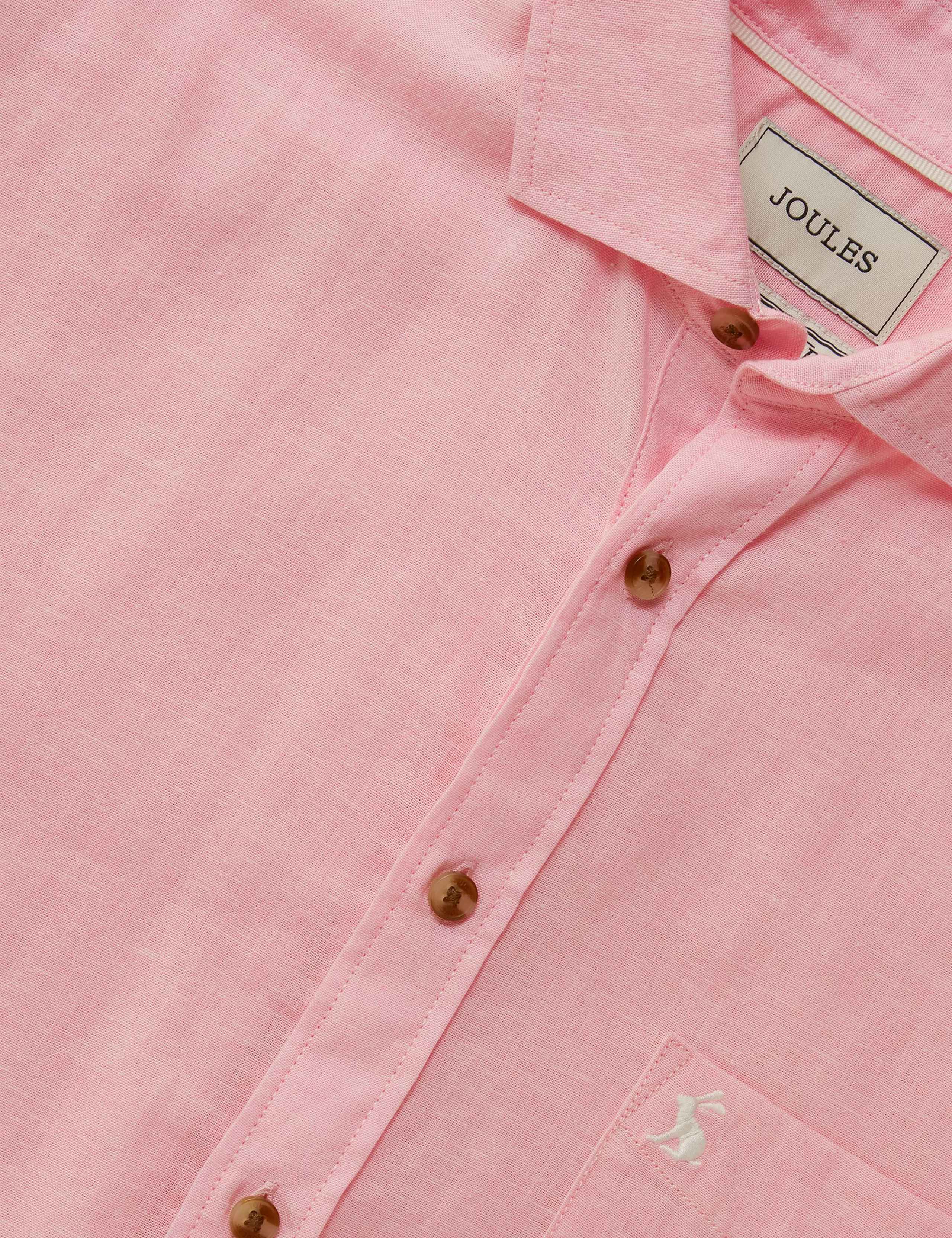 Regular Fit Linen Rich Short Sleeve Shirt 8 of 8