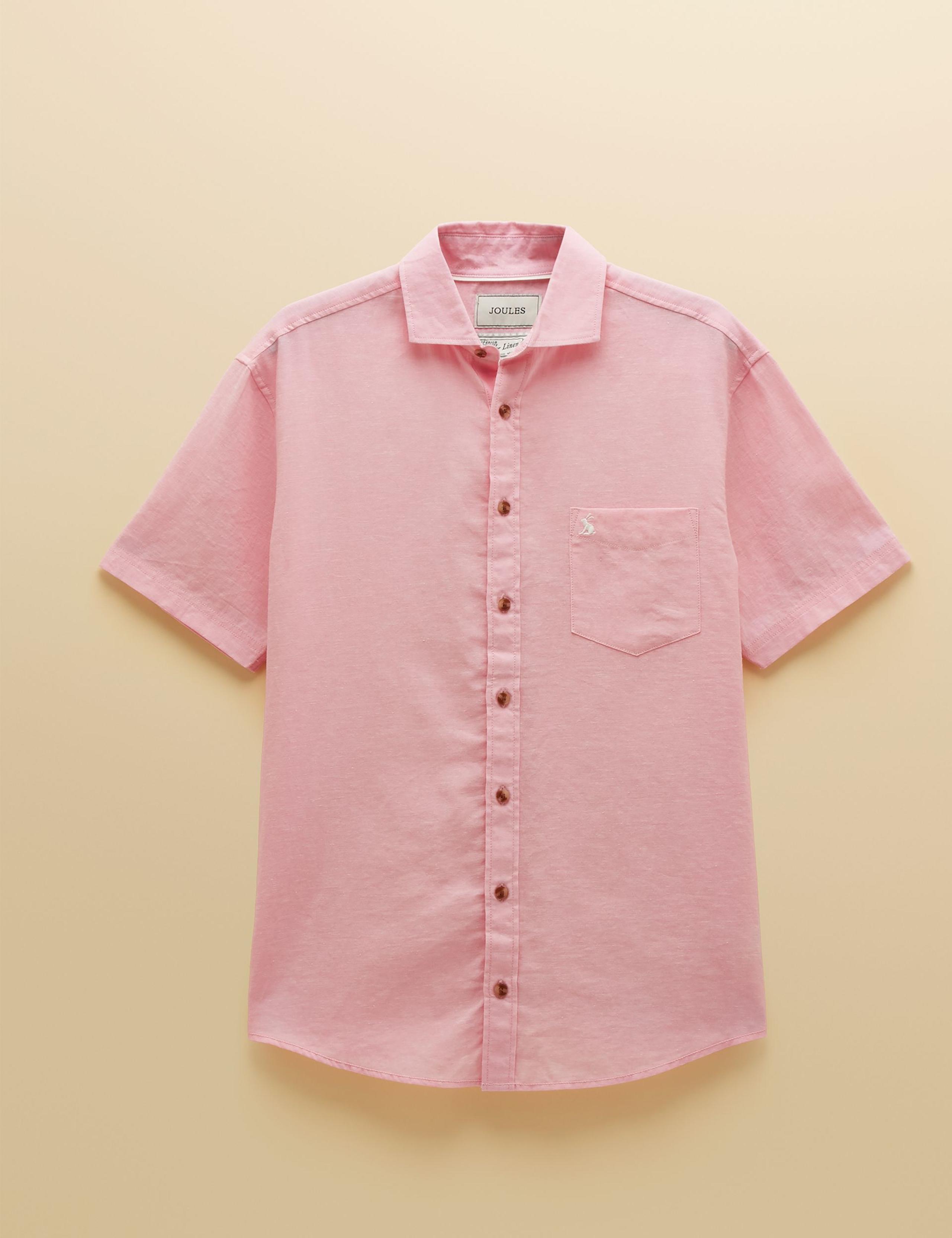 Regular Fit Linen Rich Short Sleeve Shirt 2 of 8