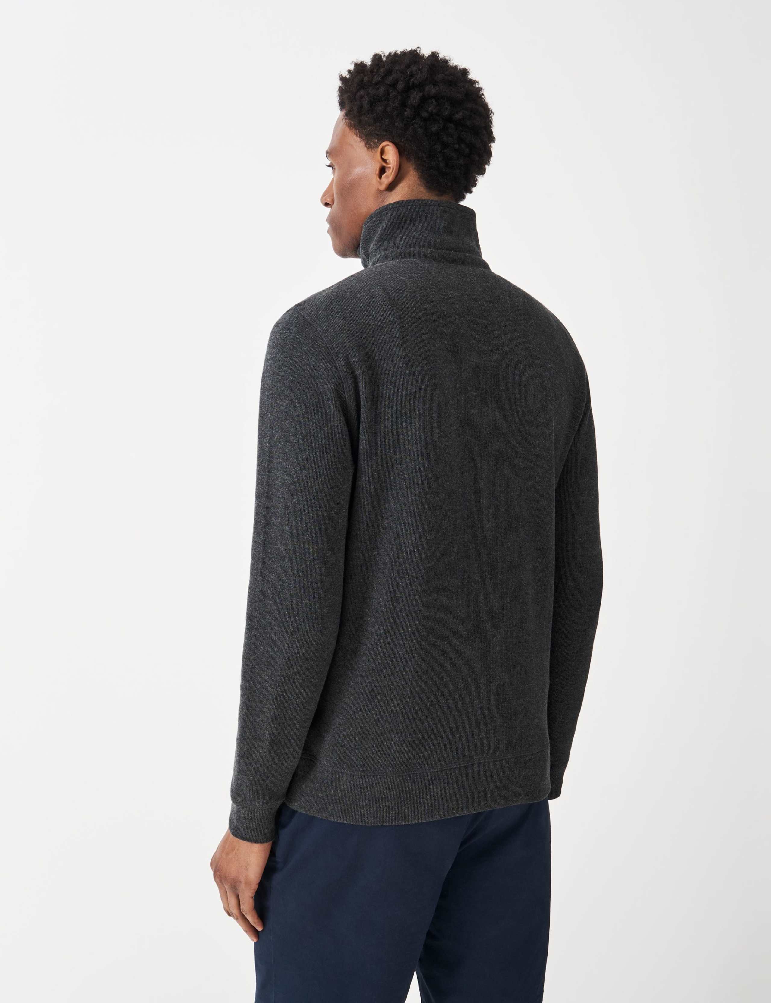 Pure Cotton Half Zip Sweatshirt 3 of 5