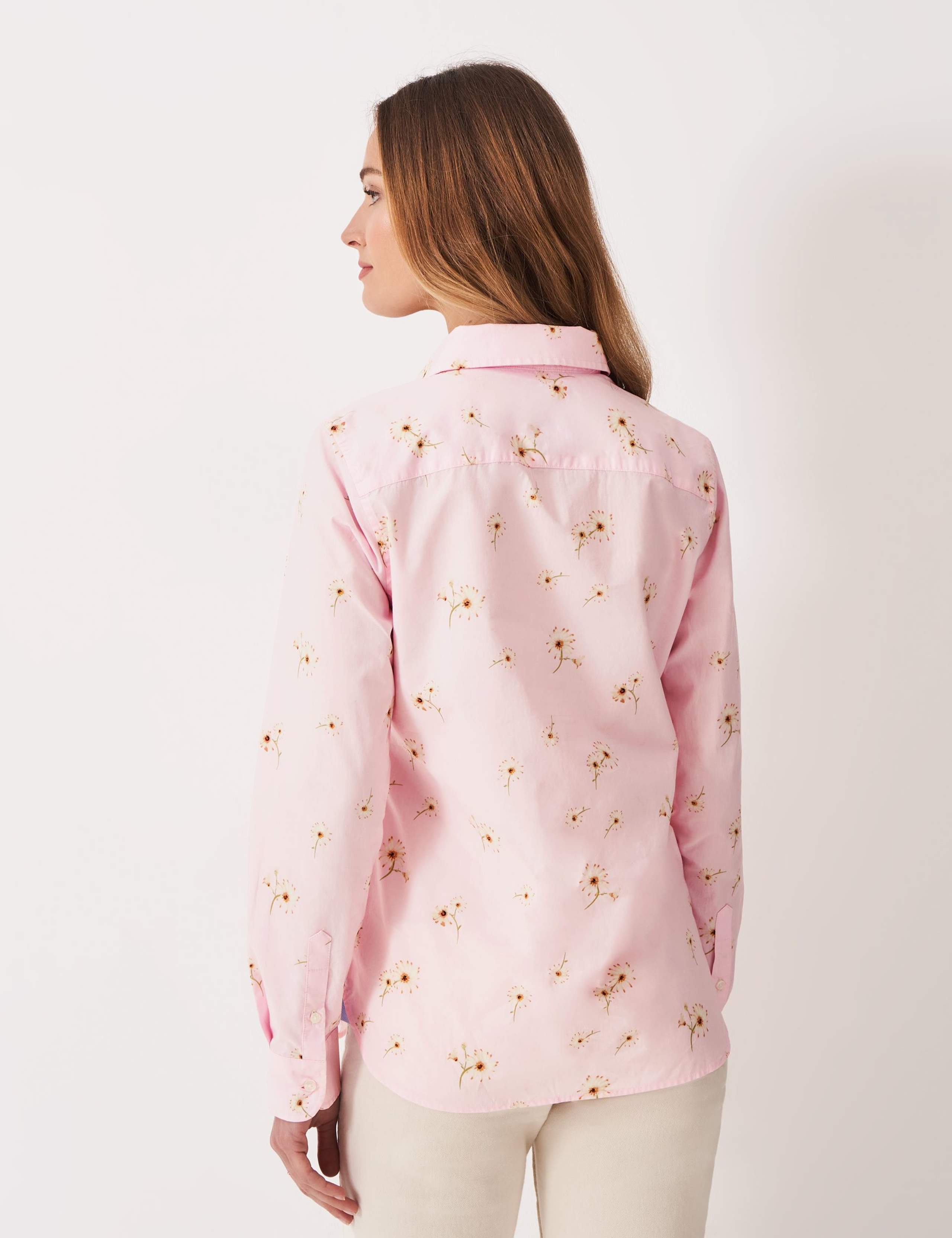 Pure Cotton Floral Collared Shirt 3 of 5