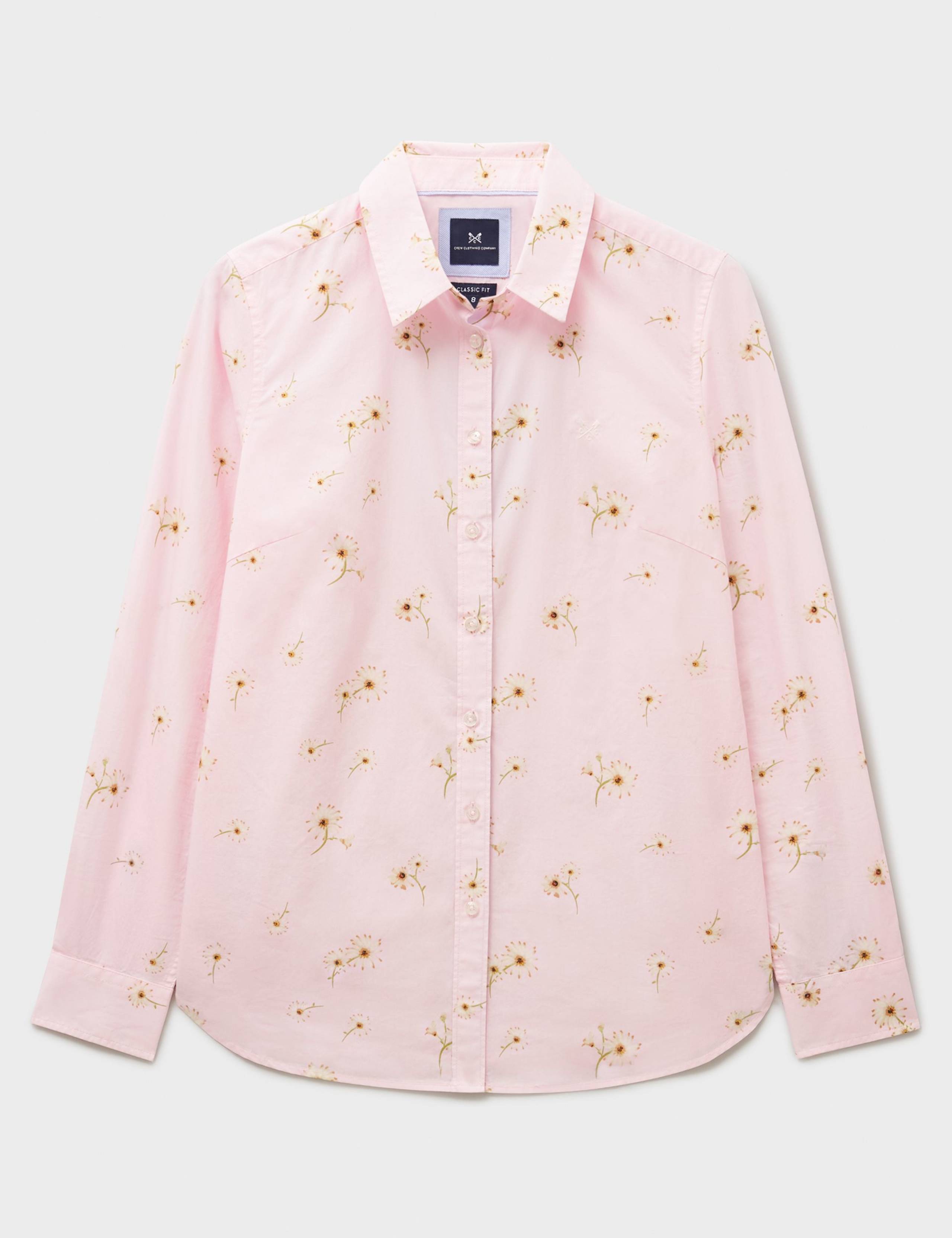 Pure Cotton Floral Collared Shirt 2 of 5