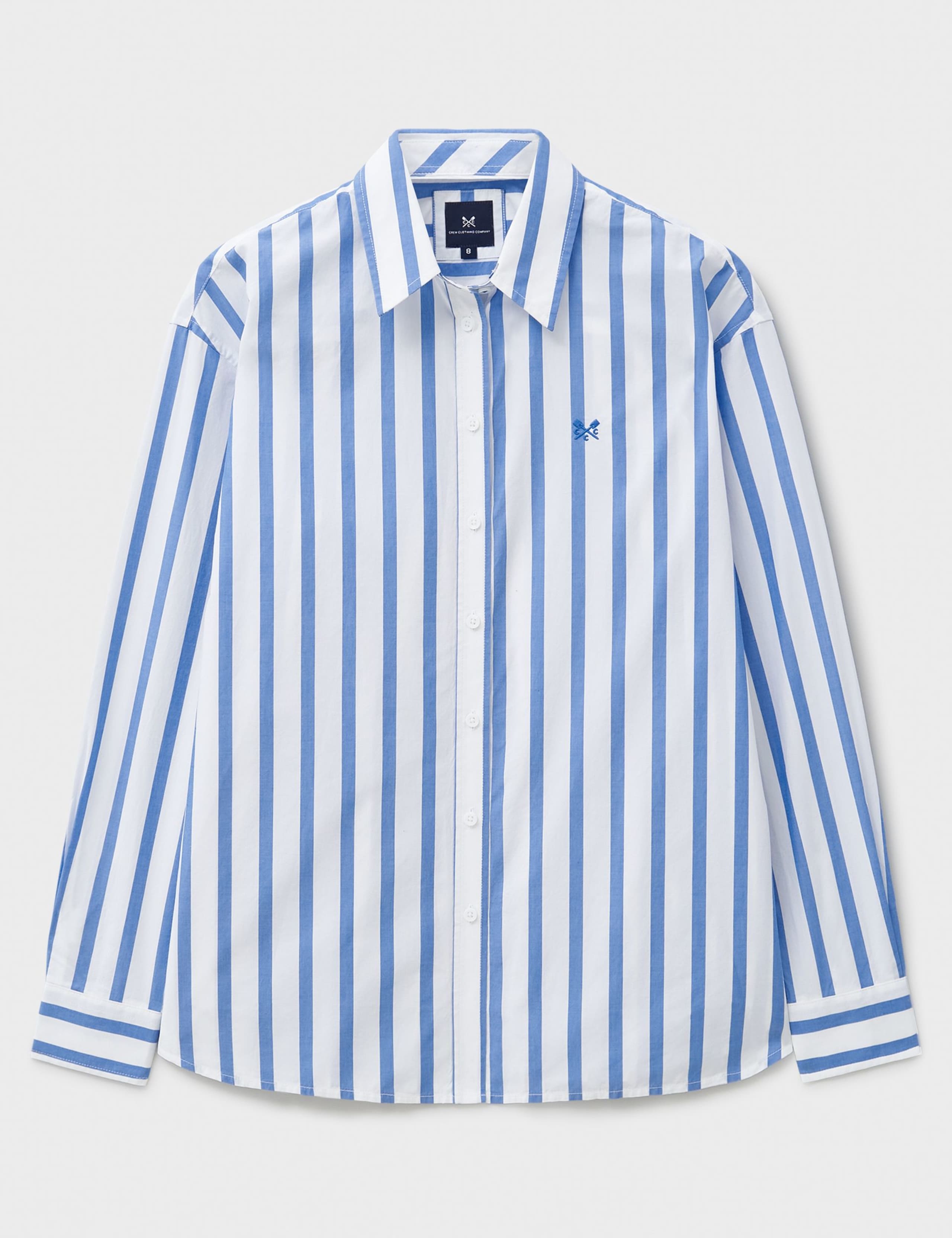Pure Cotton Poplin Striped Boyfriend Shirt 2 of 5