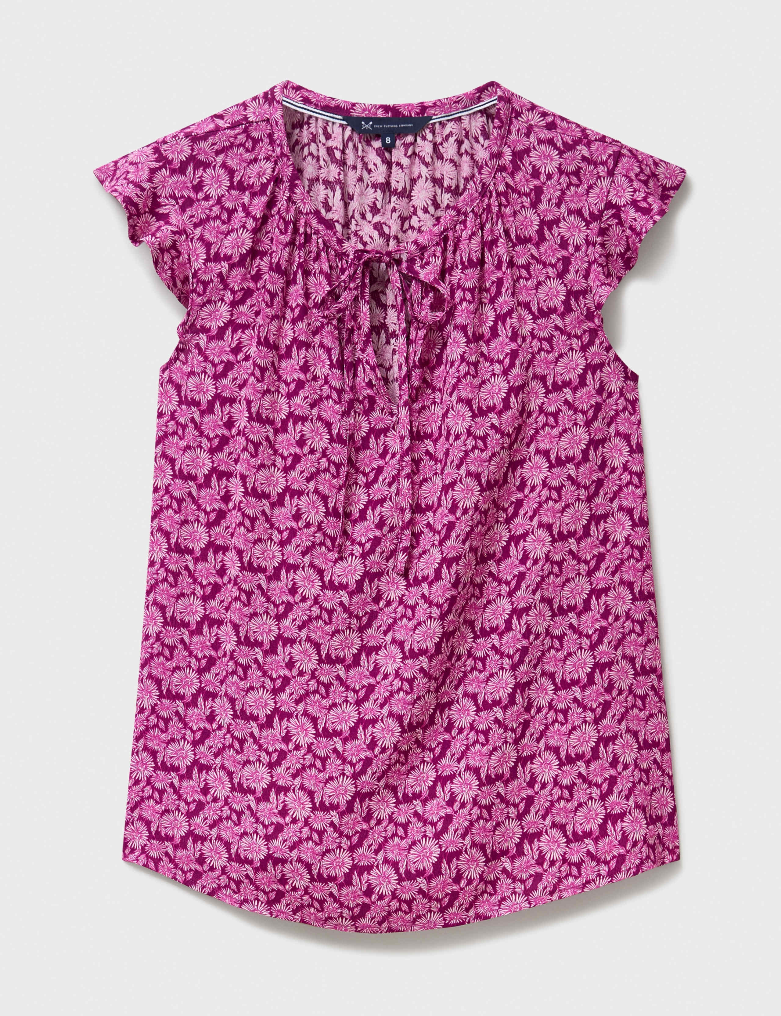Floral Tie Neck Blouse 2 of 5