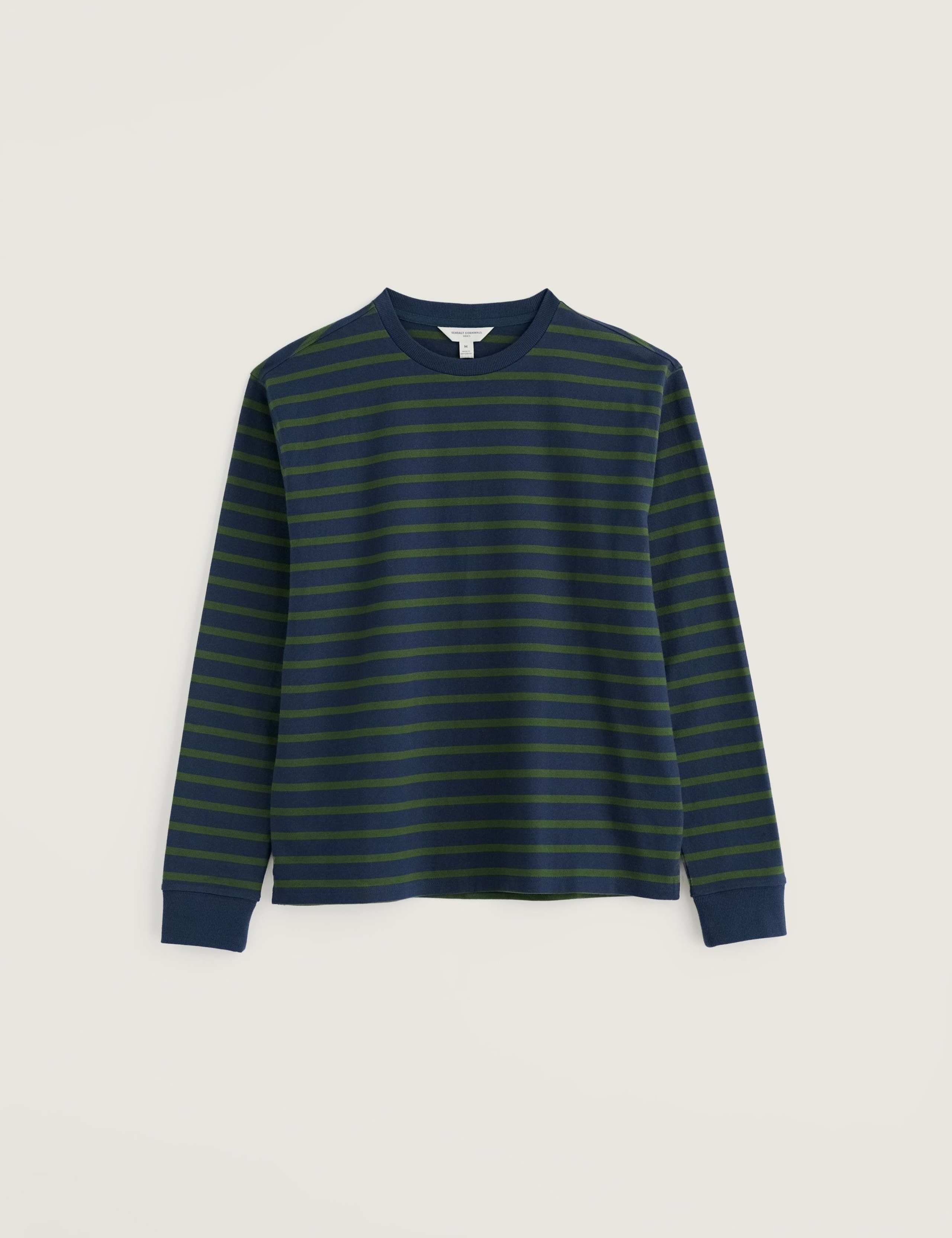 Pure Cotton Striped Crew Neck Top 2 of 5