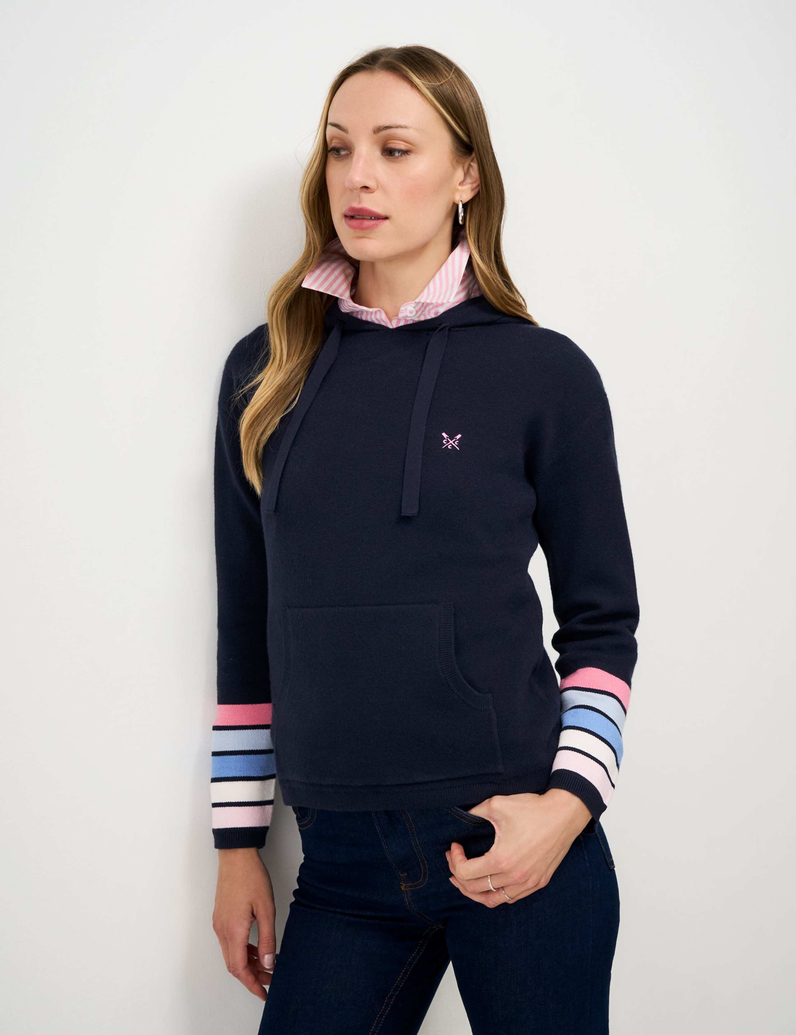 Striped Sleeve Hoodie 4 of 5