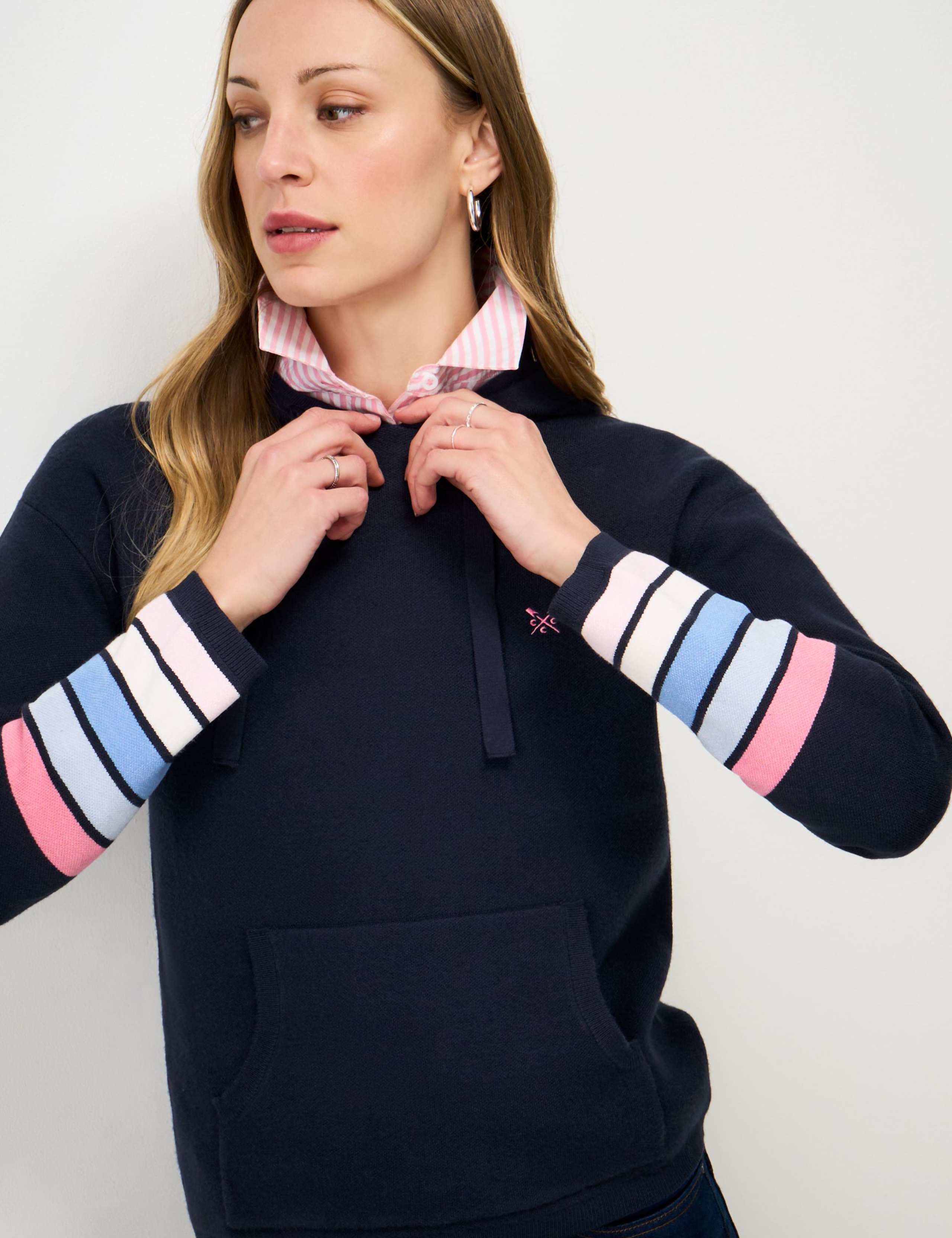 Striped Sleeve Hoodie 5 of 5