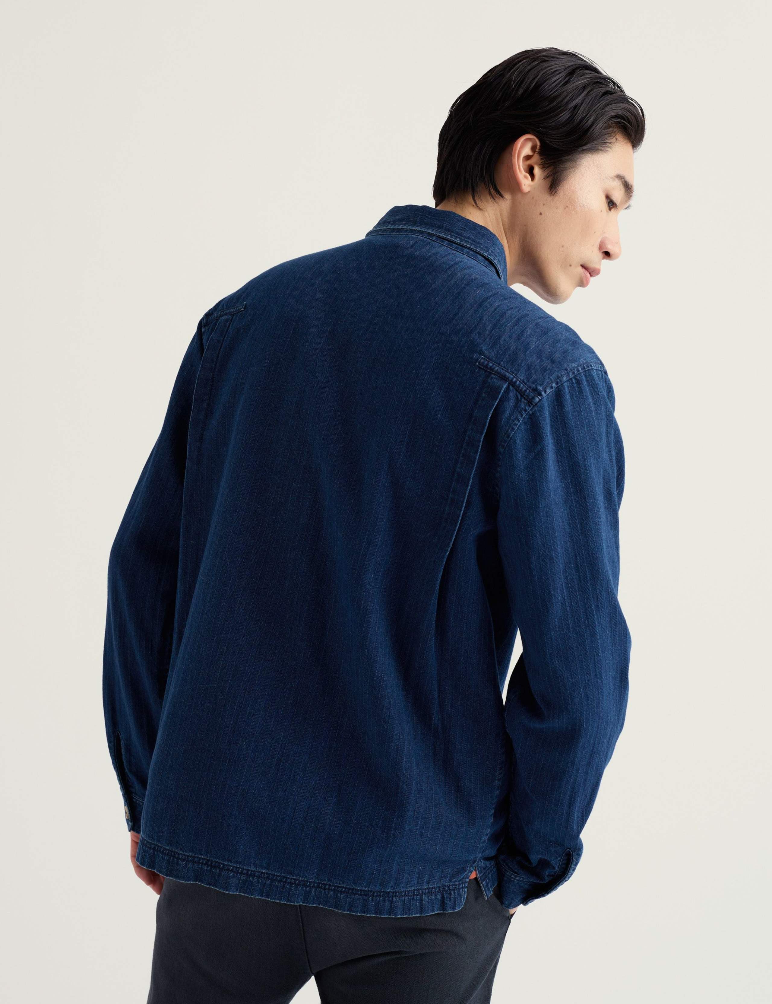 Relaxed Fit Pure Cotton Denim Overshirt 4 of 5