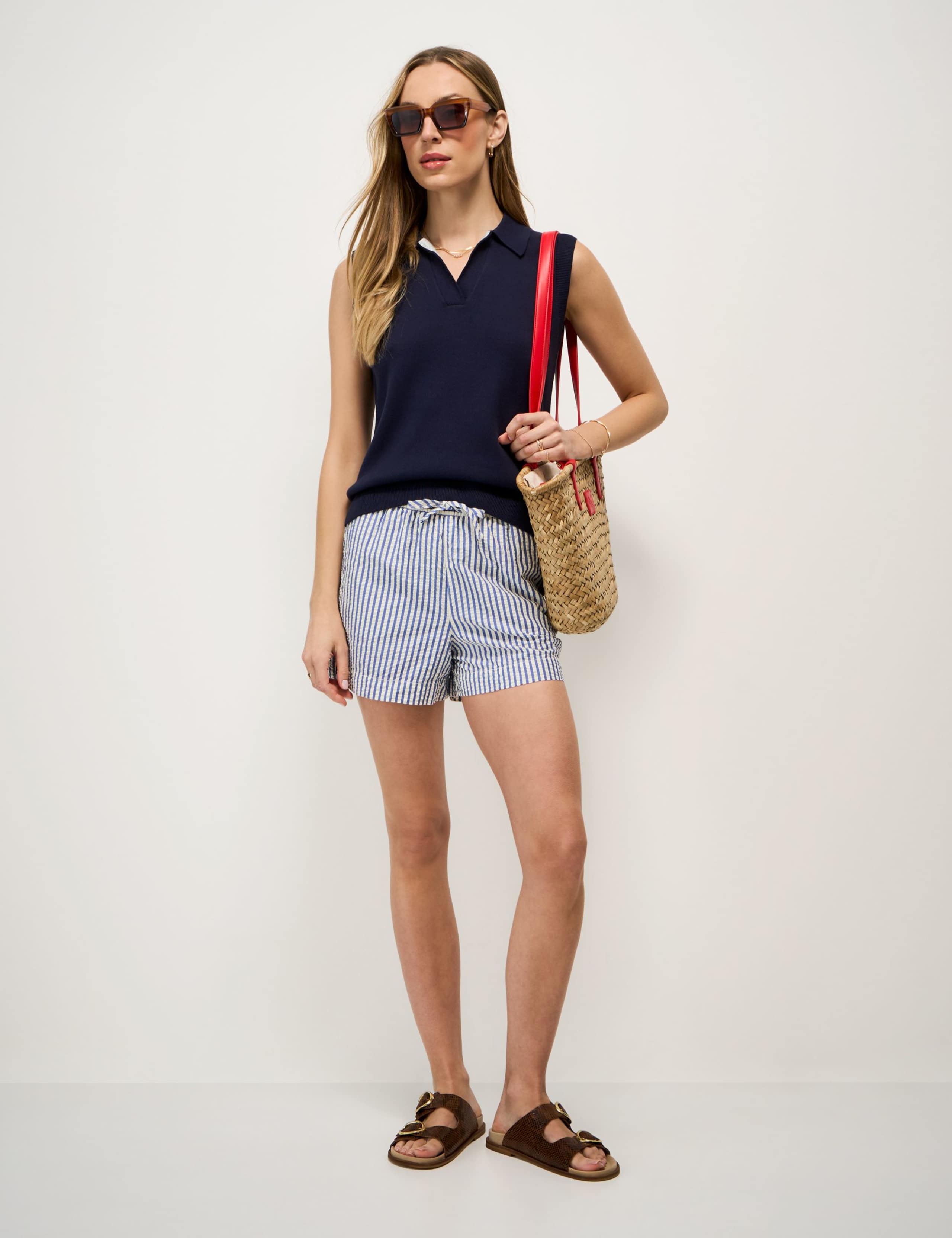 Pure Cotton Collared Knitted Vest 3 of 6