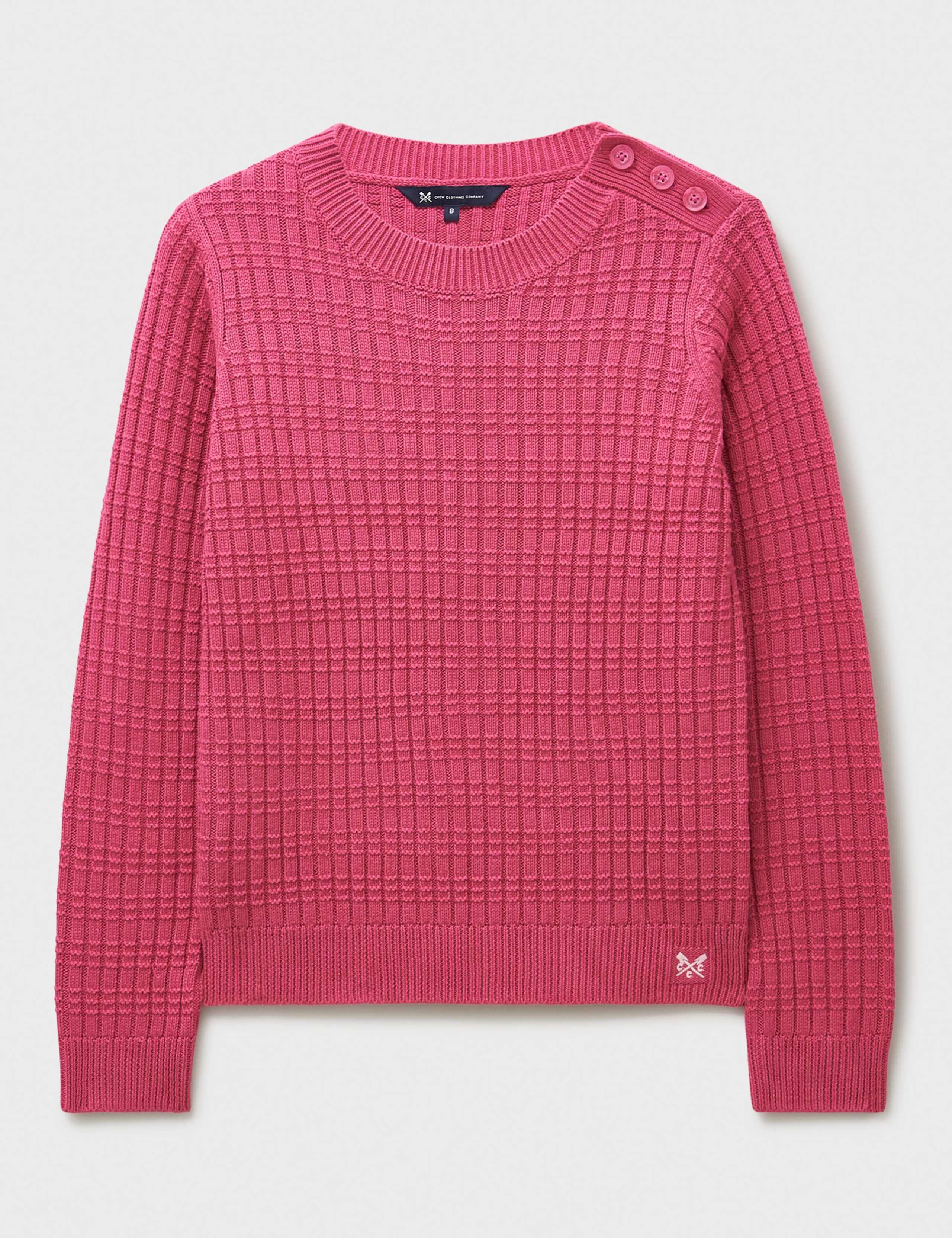 Cotton Blend Textured Jumper 2 of 4