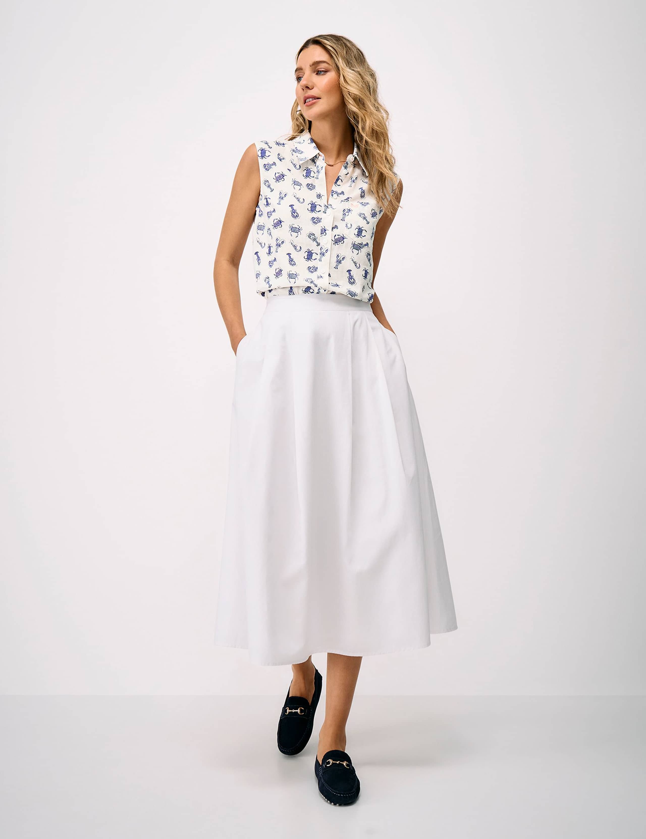 Linen Rich Printed Button Through Shirt 3 of 5