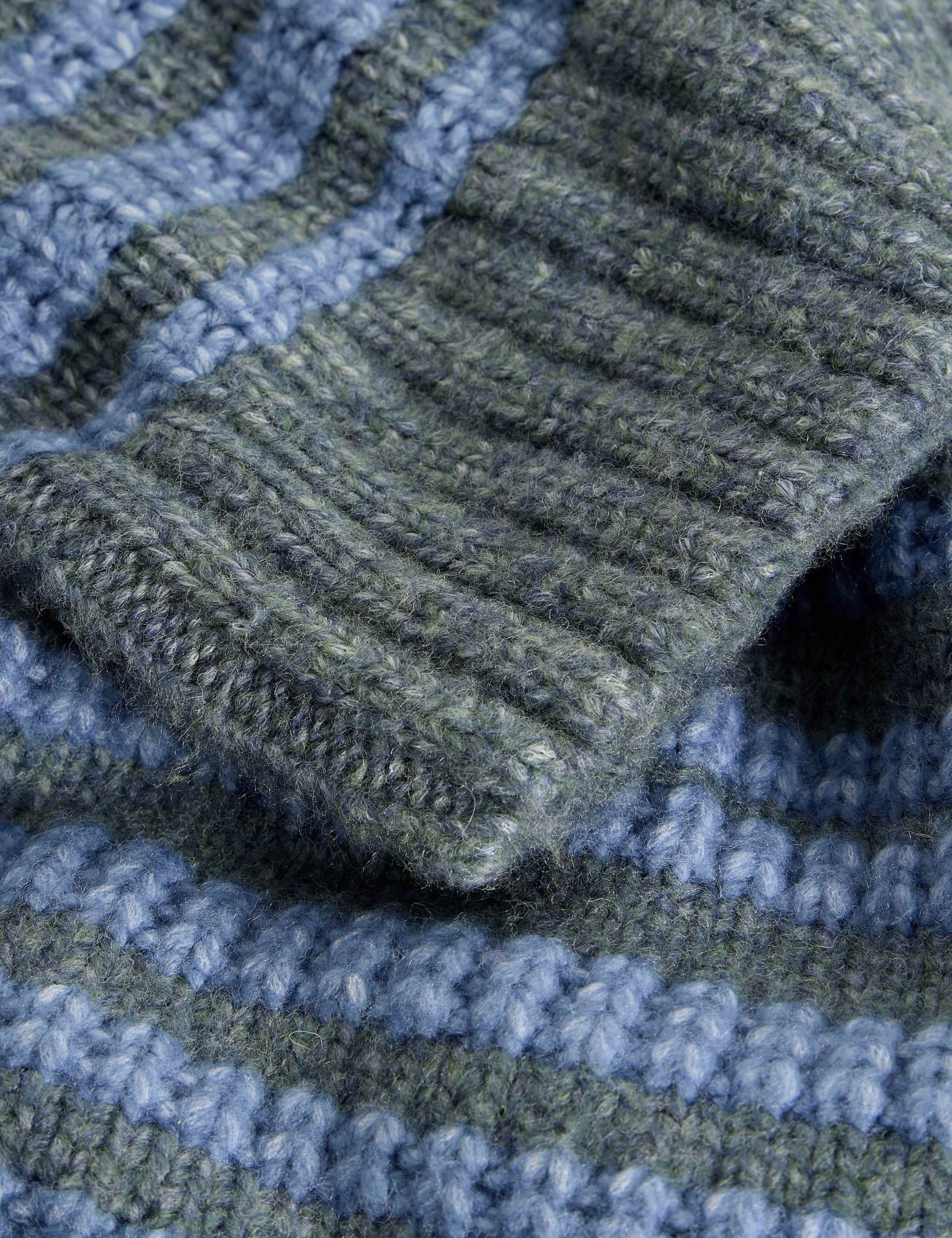 Striped Crew Neck Jumper with Wool 6 of 6