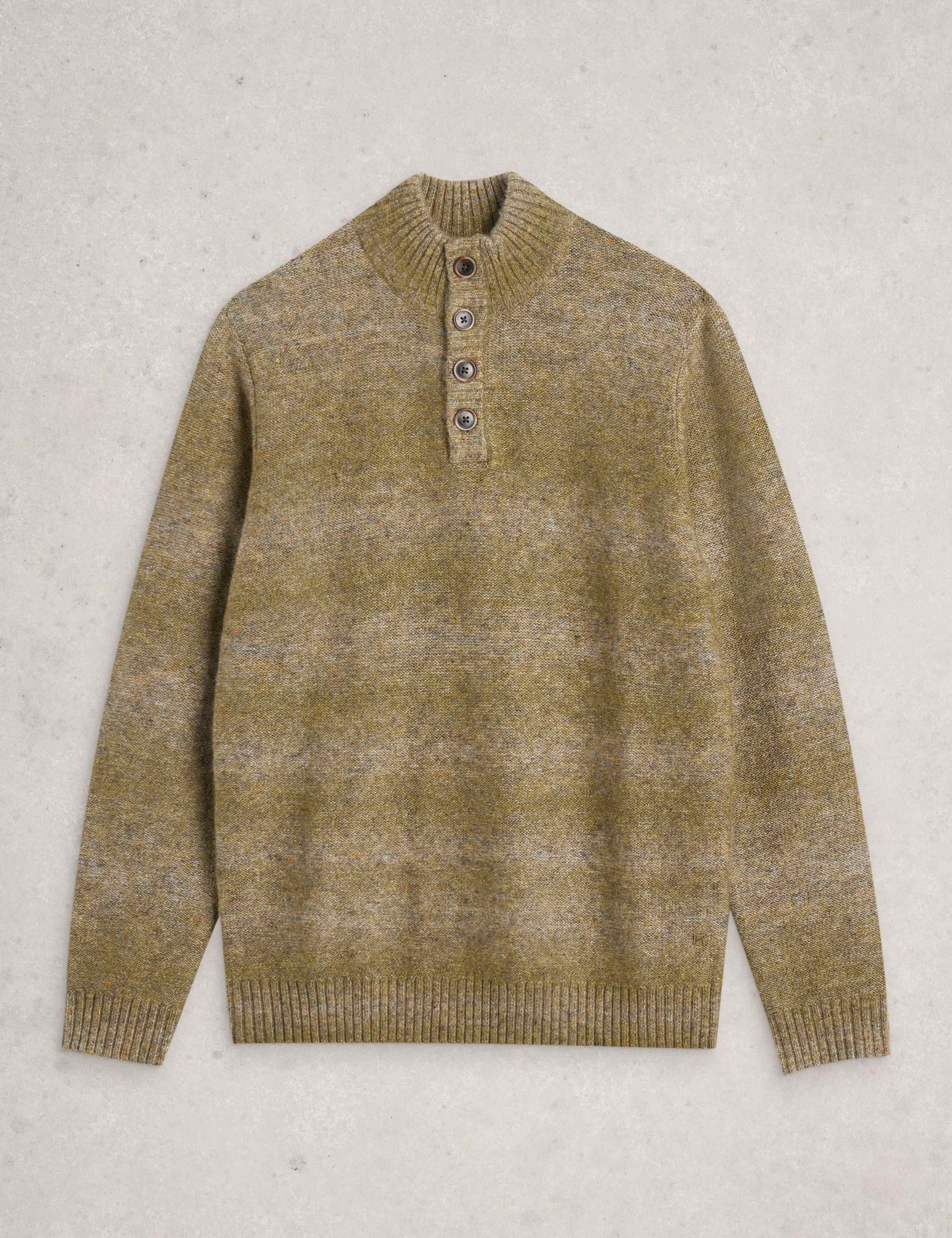 Ombre High Neck Button Jumper 2 of 6