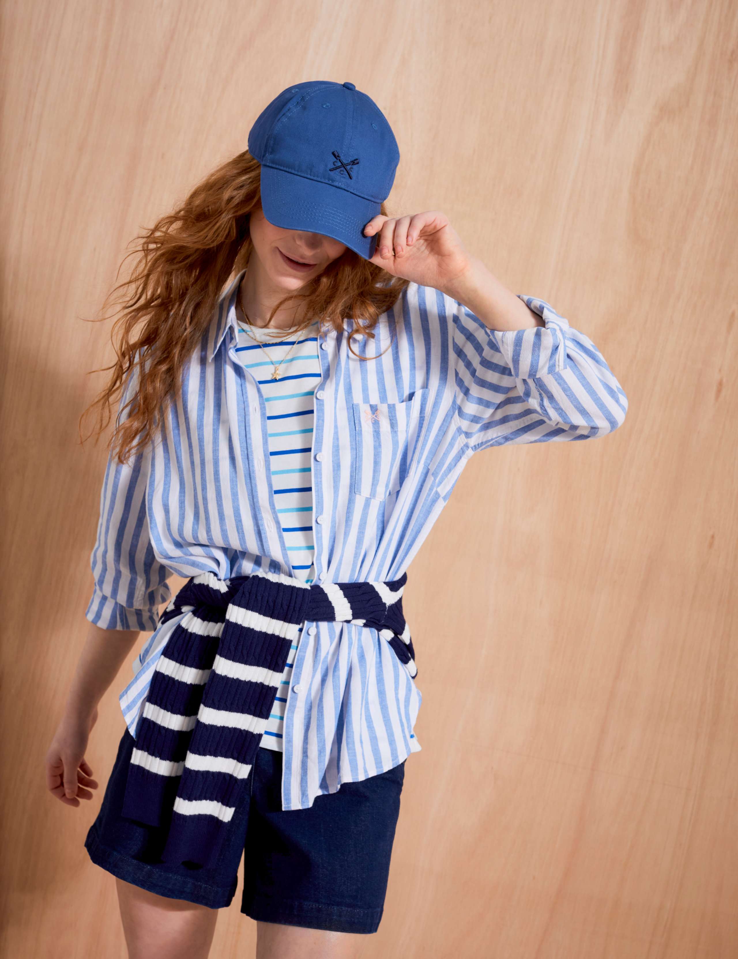 Linen Rich Striped Collared Shirt 6 of 6