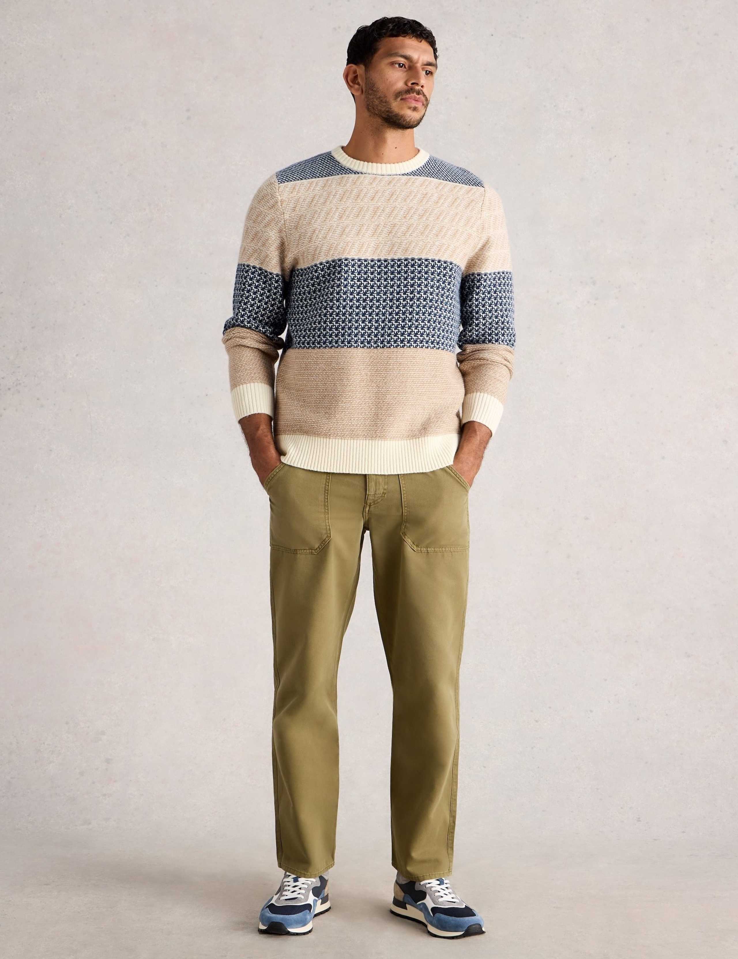 Wool Rich Striped Textured Jumper 3 of 6