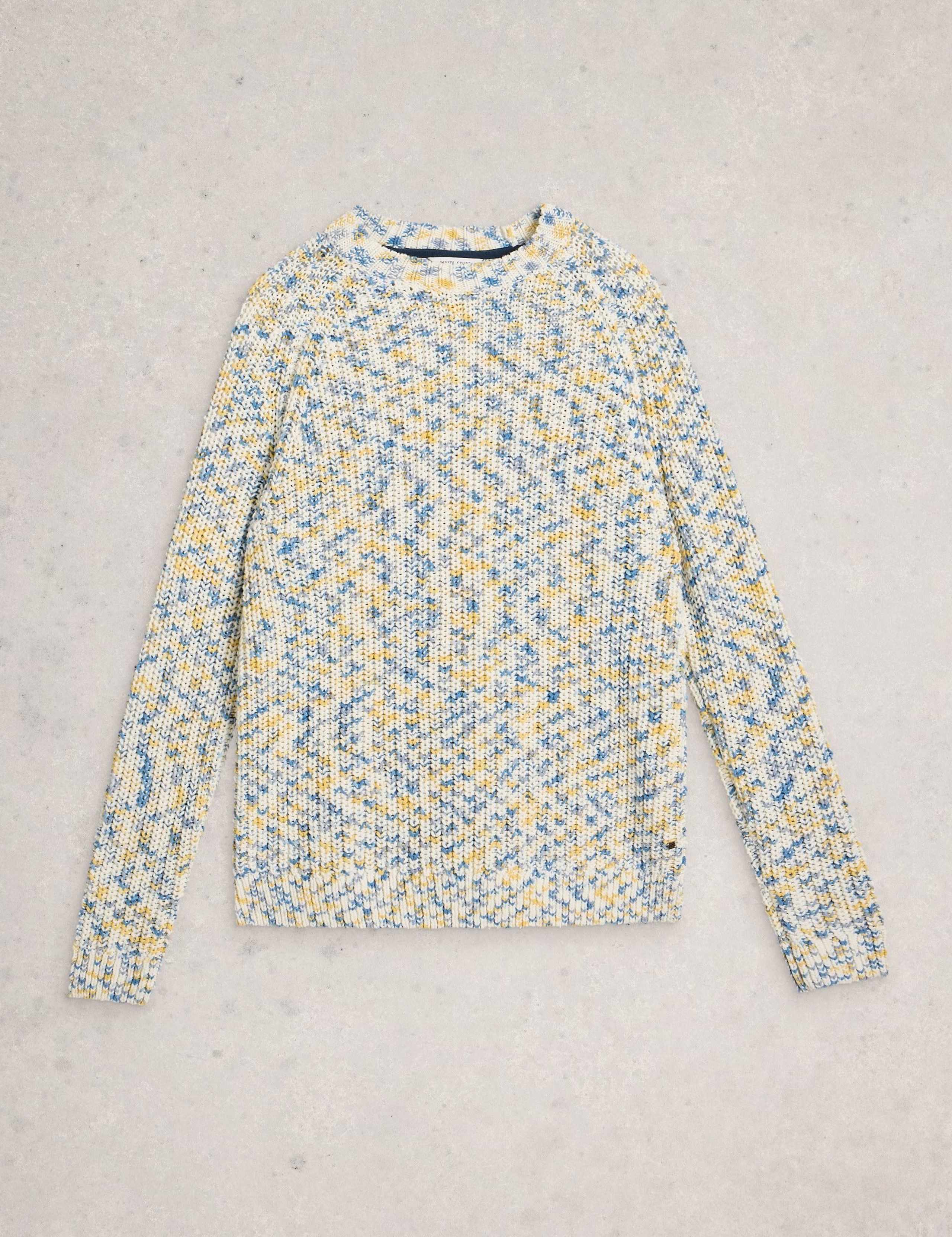 Cotton Rich Textured Crew Neck Jumper 2 of 6