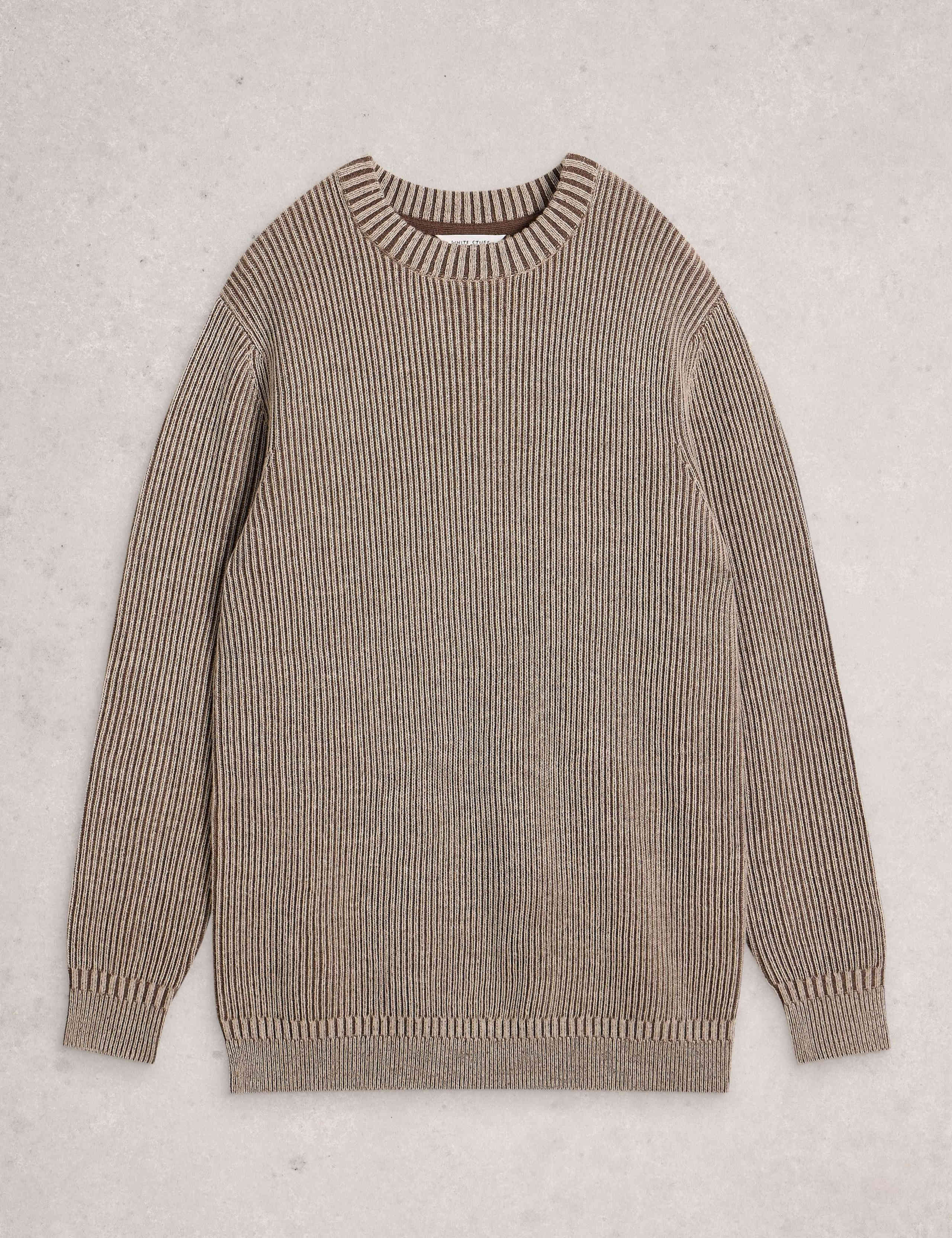 Striped Crew Neck Jumper with Wool 2 of 6