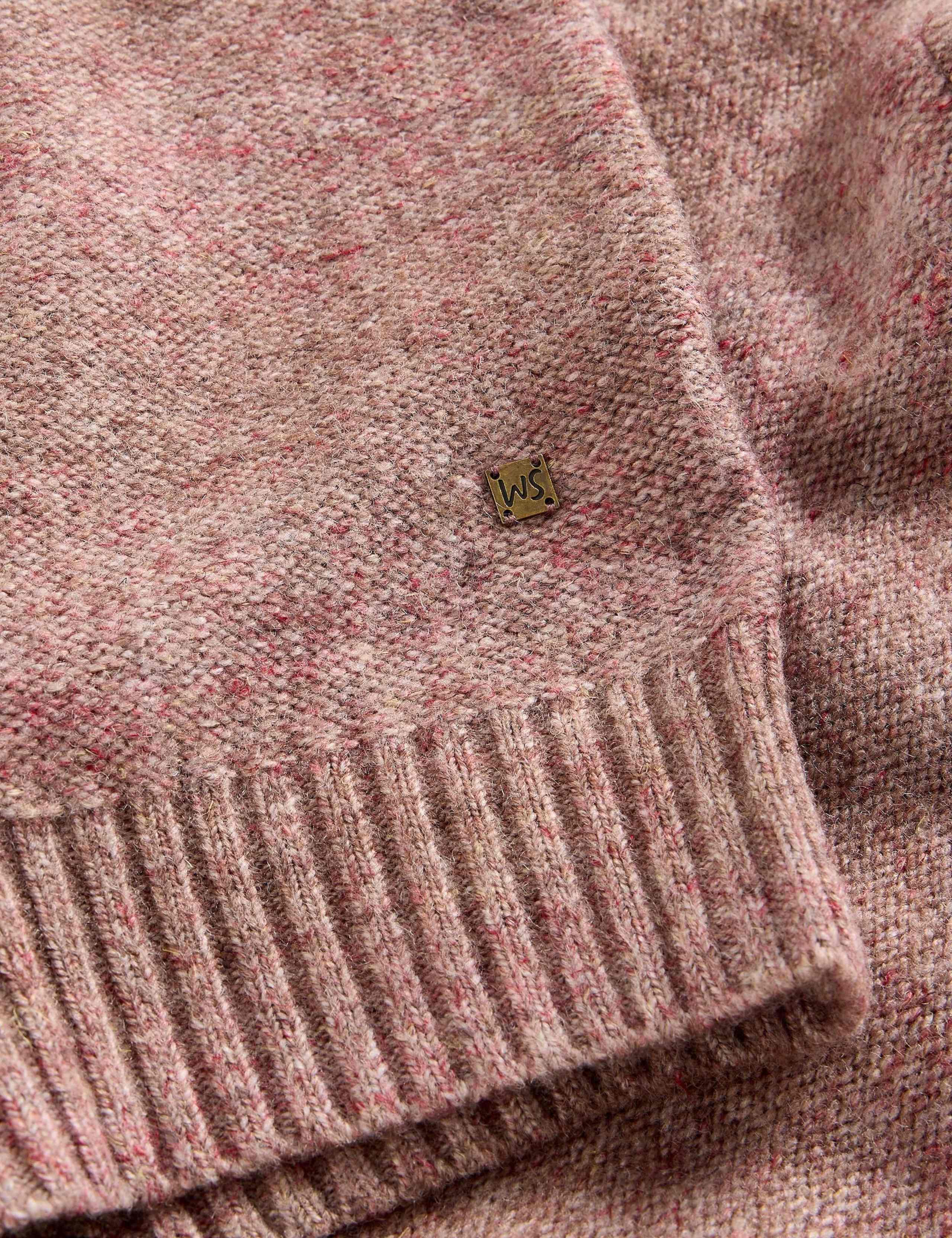 Textured Crew Neck Jumper with Linen 6 of 6