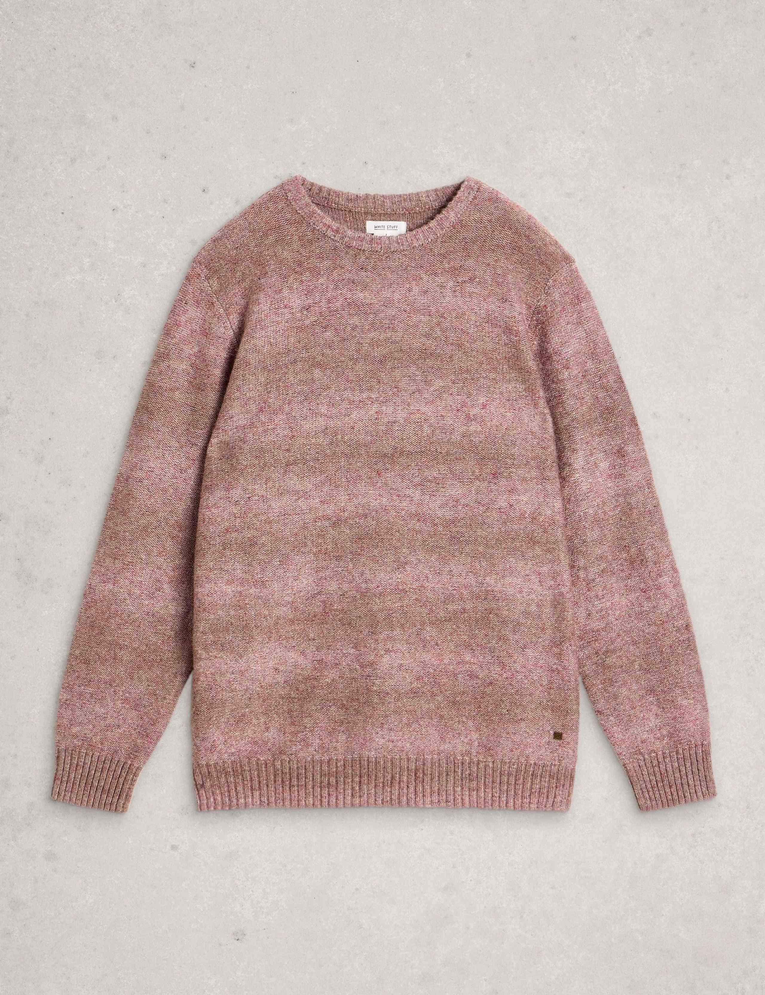Textured Crew Neck Jumper with Linen 2 of 6