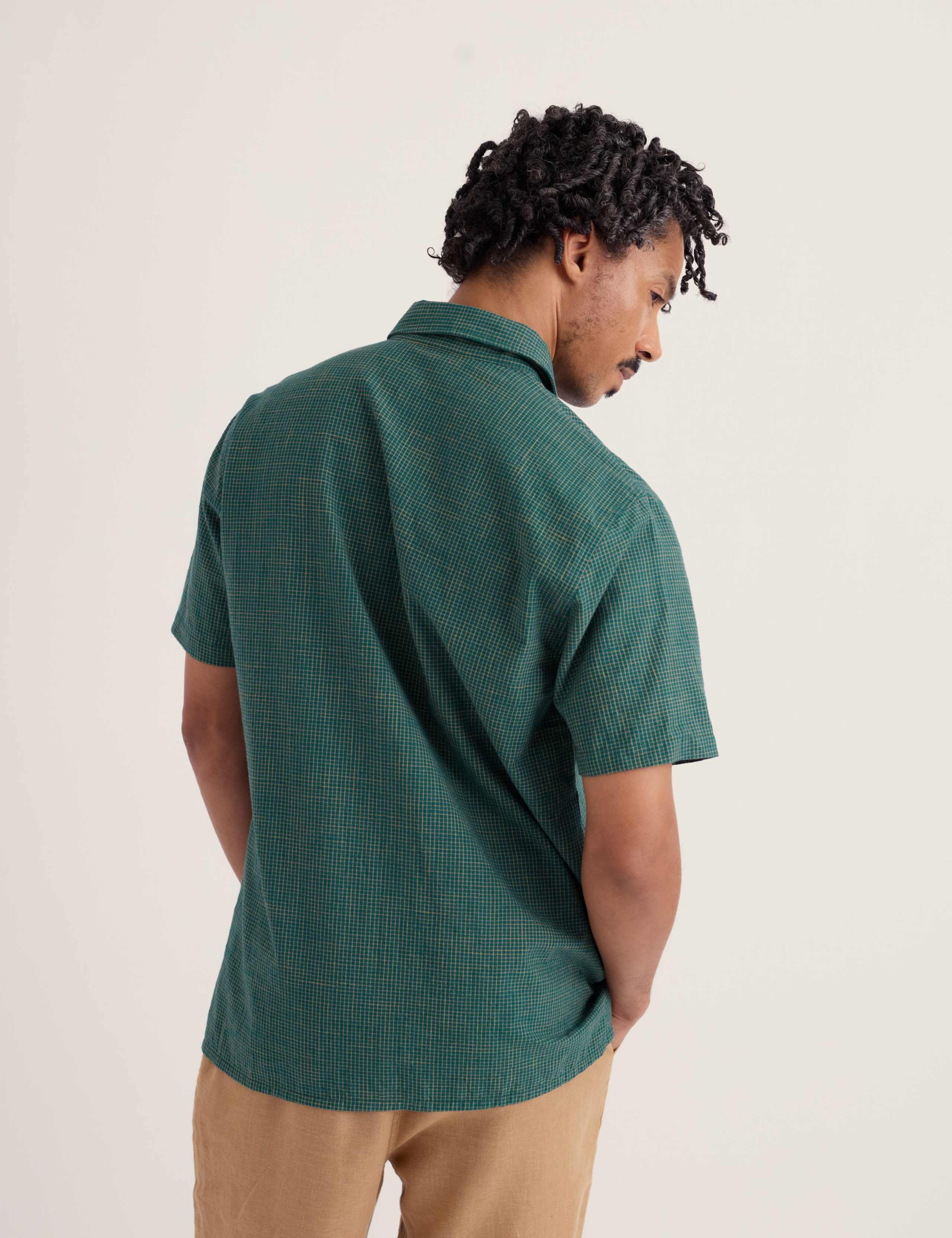 Cotton Rich Checked Short Sleeve Shirt 4 of 5