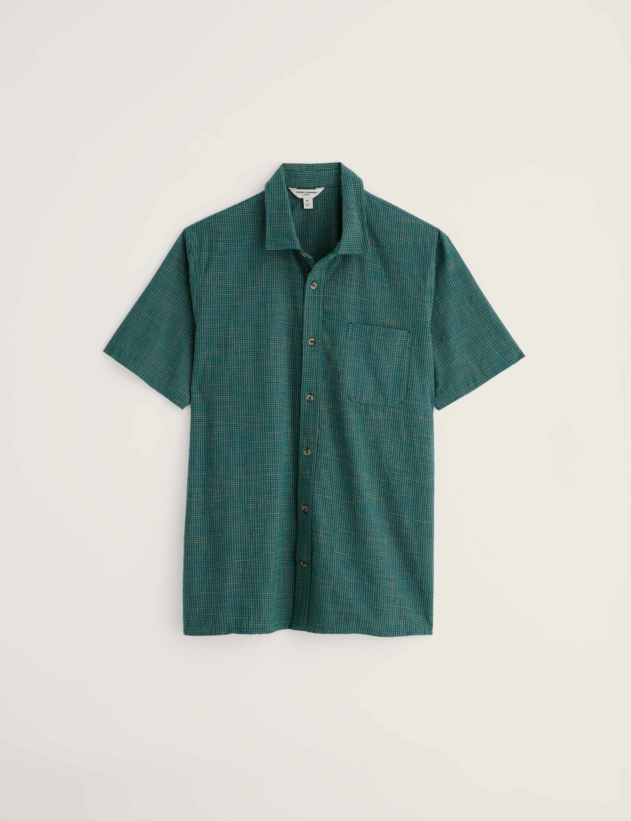 Cotton Rich Checked Short Sleeve Shirt 2 of 5