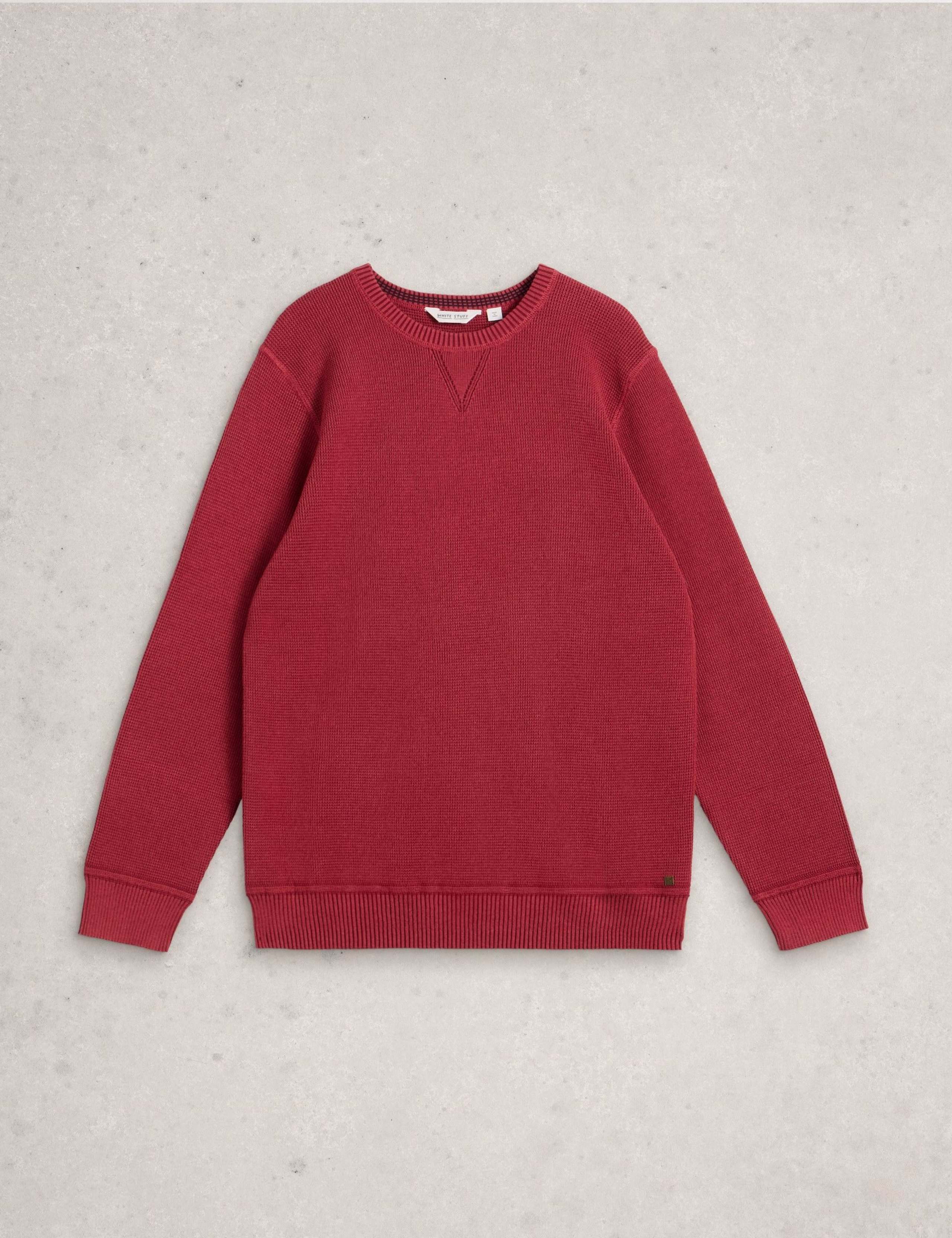 Pure Cotton Textured Crew Neck Jumper 2 of 6