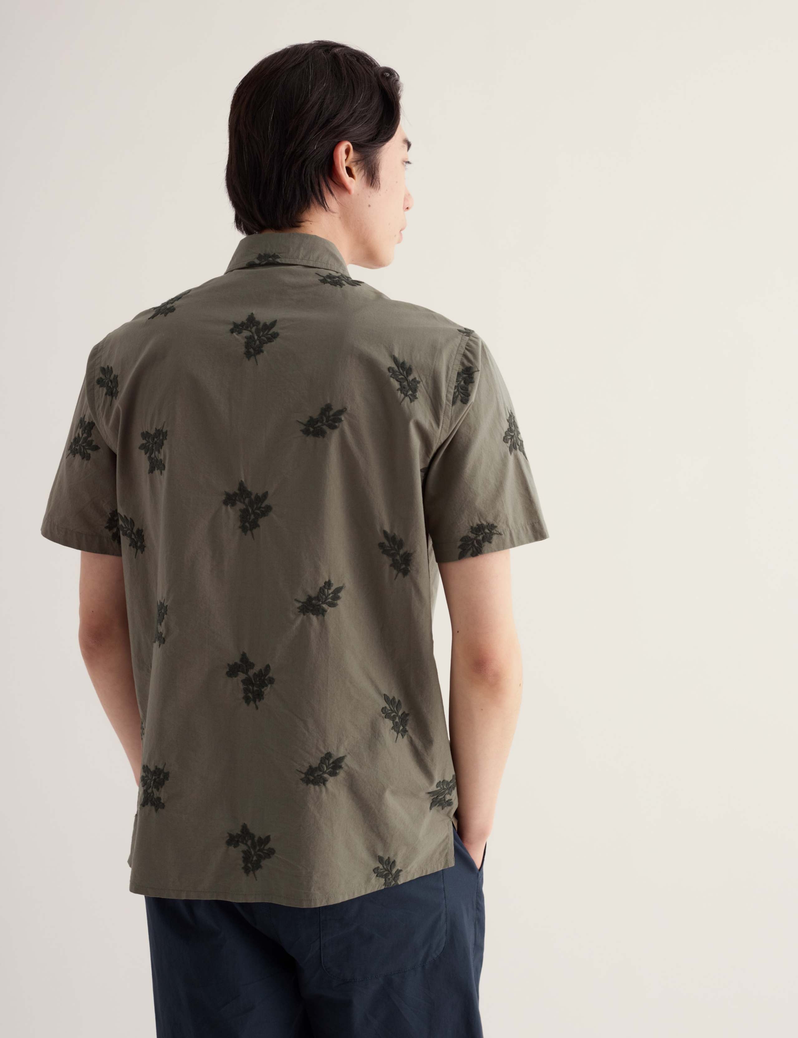 Pure Cotton Embroidered Short Sleeve Shirt 3 of 5