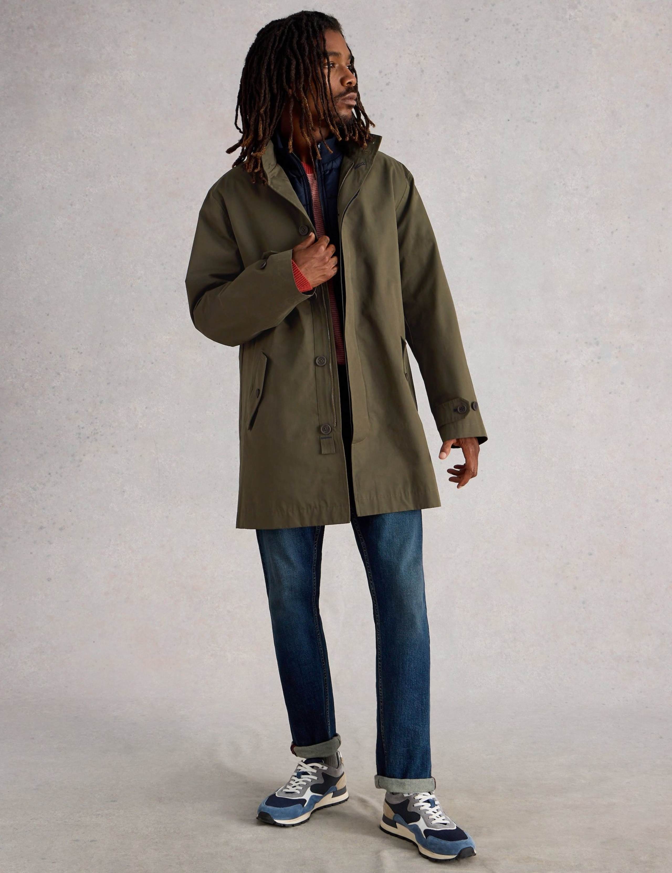 Cotton Blend Mac with Removable Gilet 1 of 6