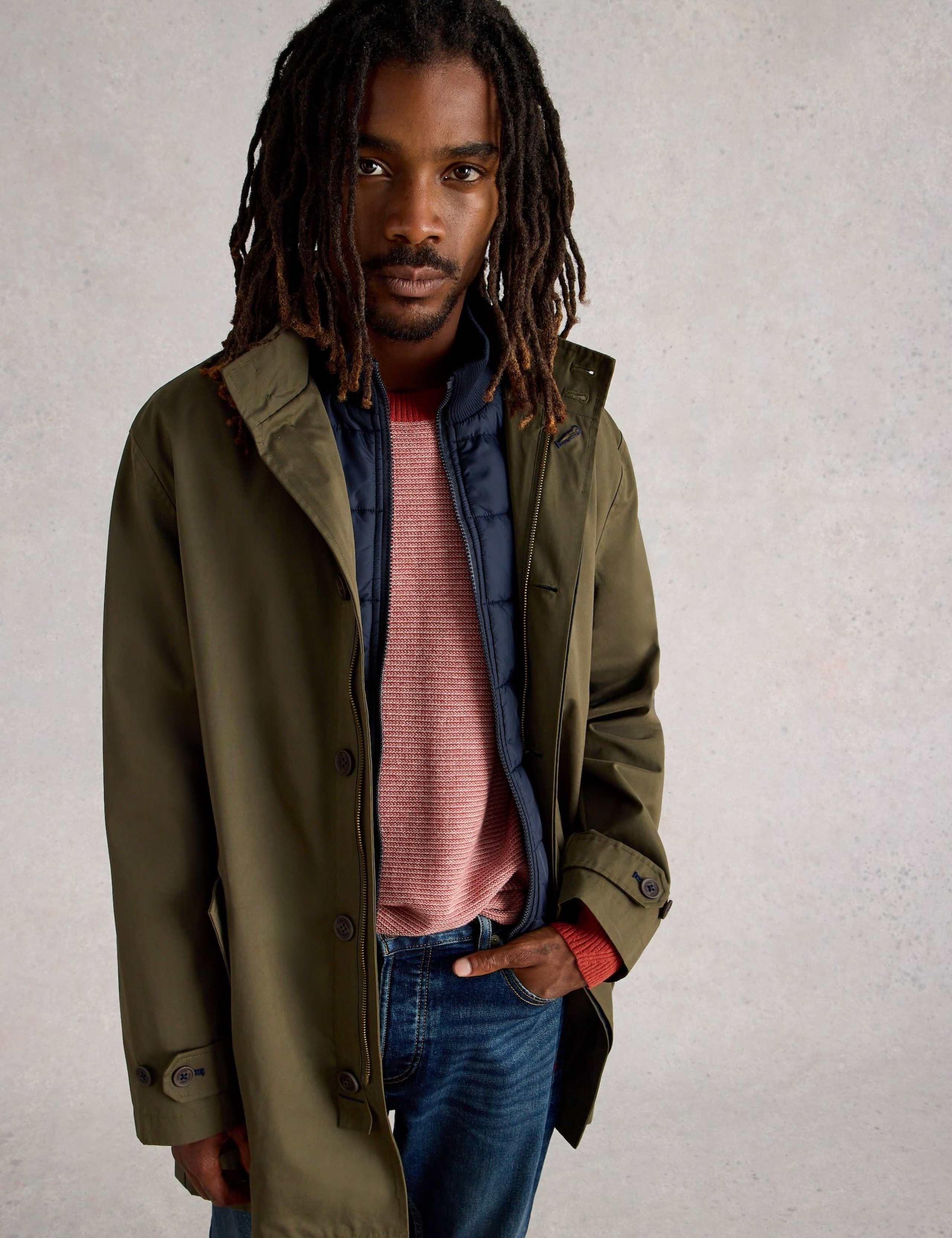 Cotton Blend Mac with Removable Gilet 5 of 6