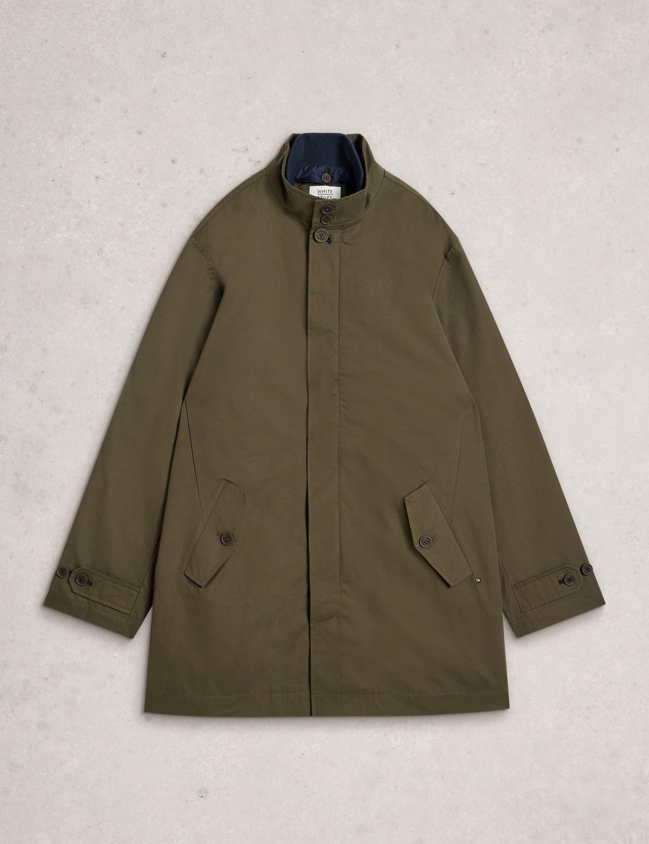 Cotton Blend Mac with Removable Gilet 2 of 6