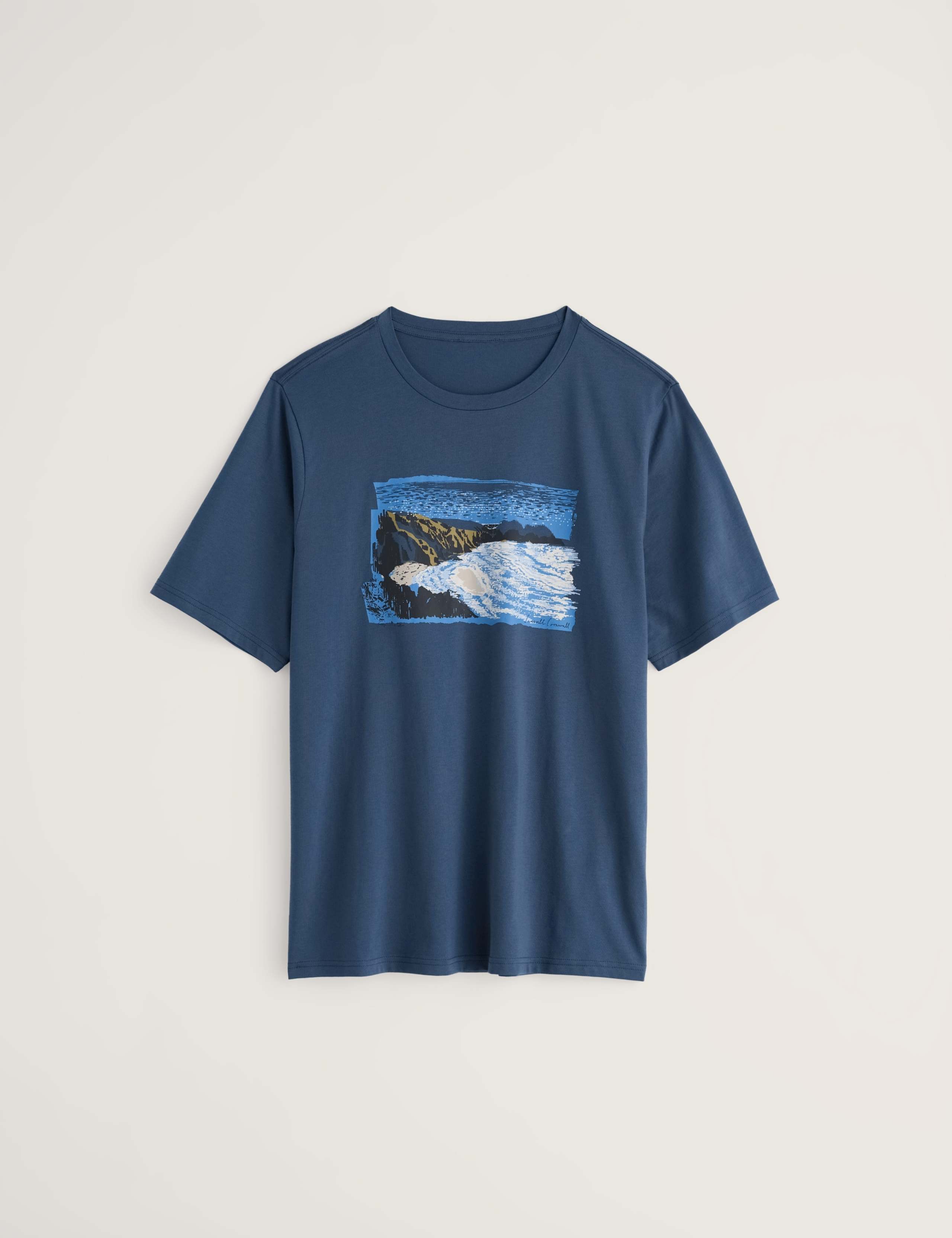 Pure Cotton Coast Graphic Crew Neck T-Shirt 2 of 5