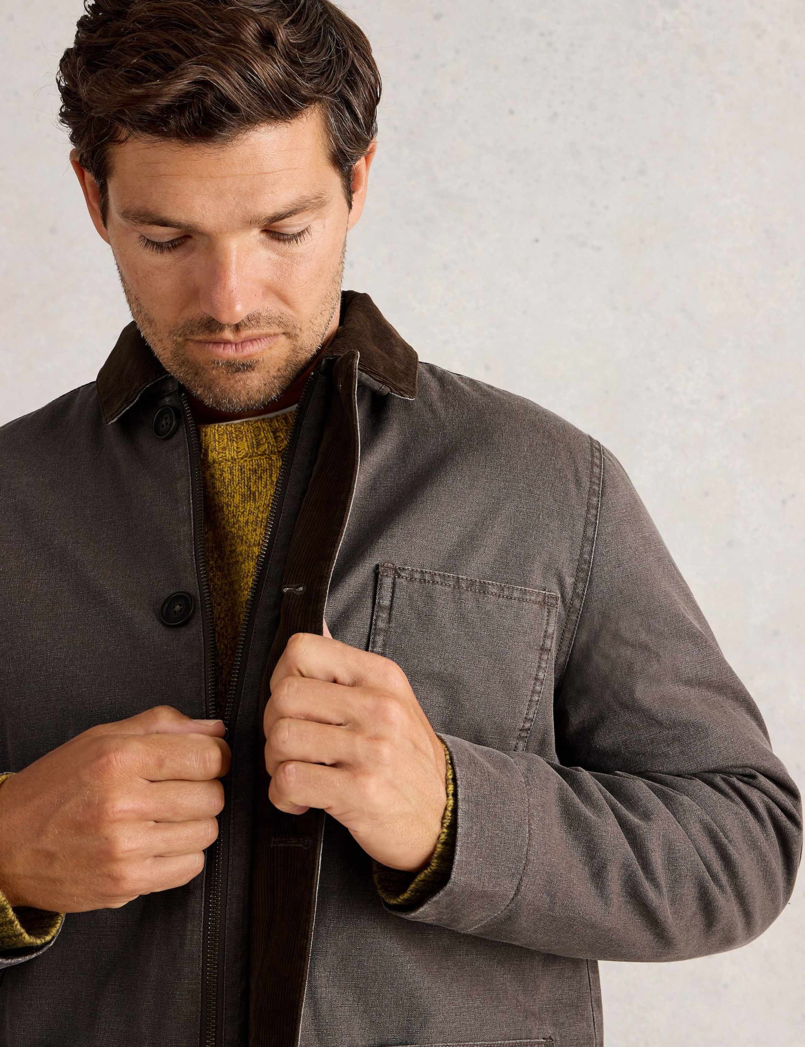 Pure Cotton Borg Lined Utility Jacket 4 of 6