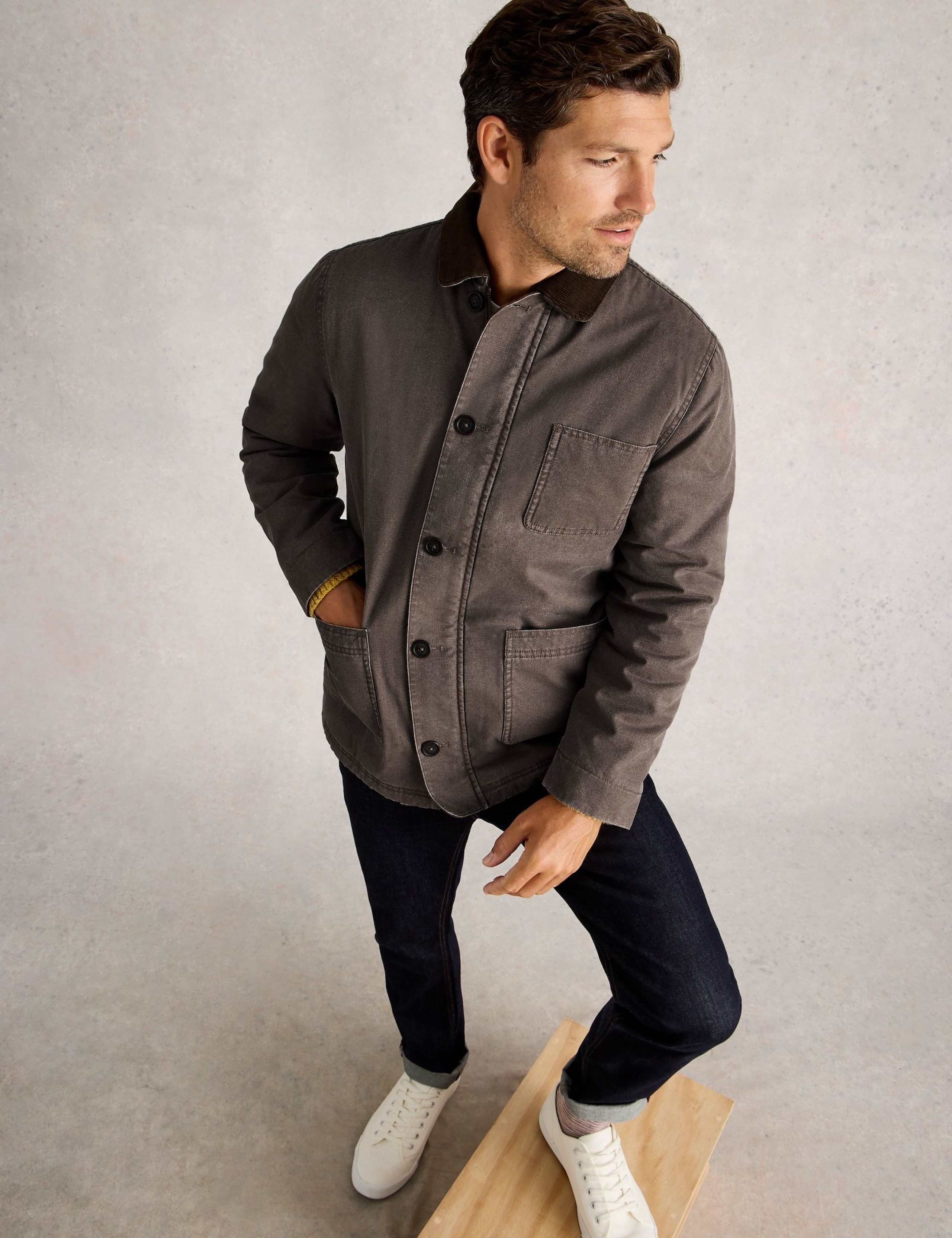 Pure Cotton Borg Lined Utility Jacket 5 of 6