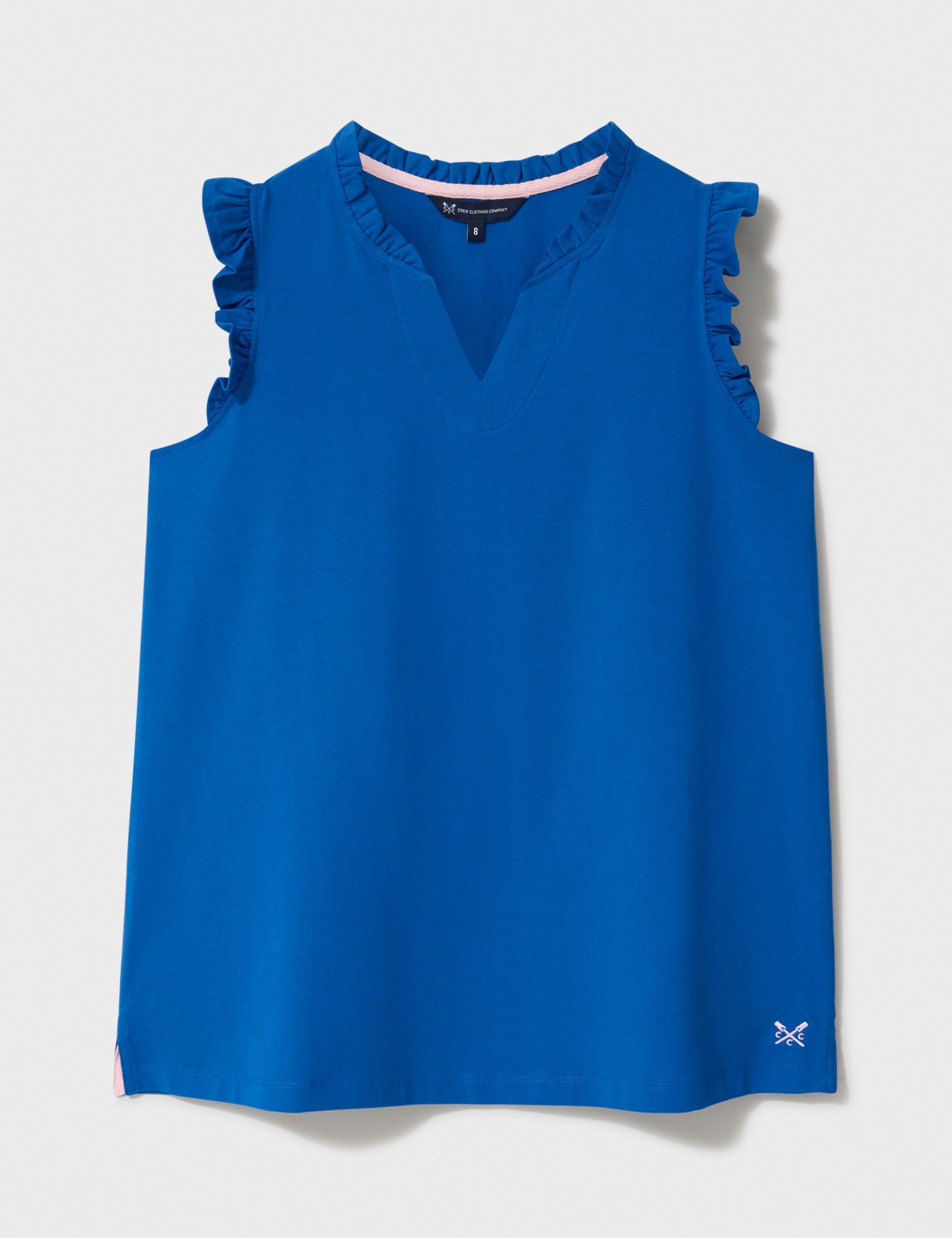 Jersey V-Neck Frill Detail Vest Top 2 of 5