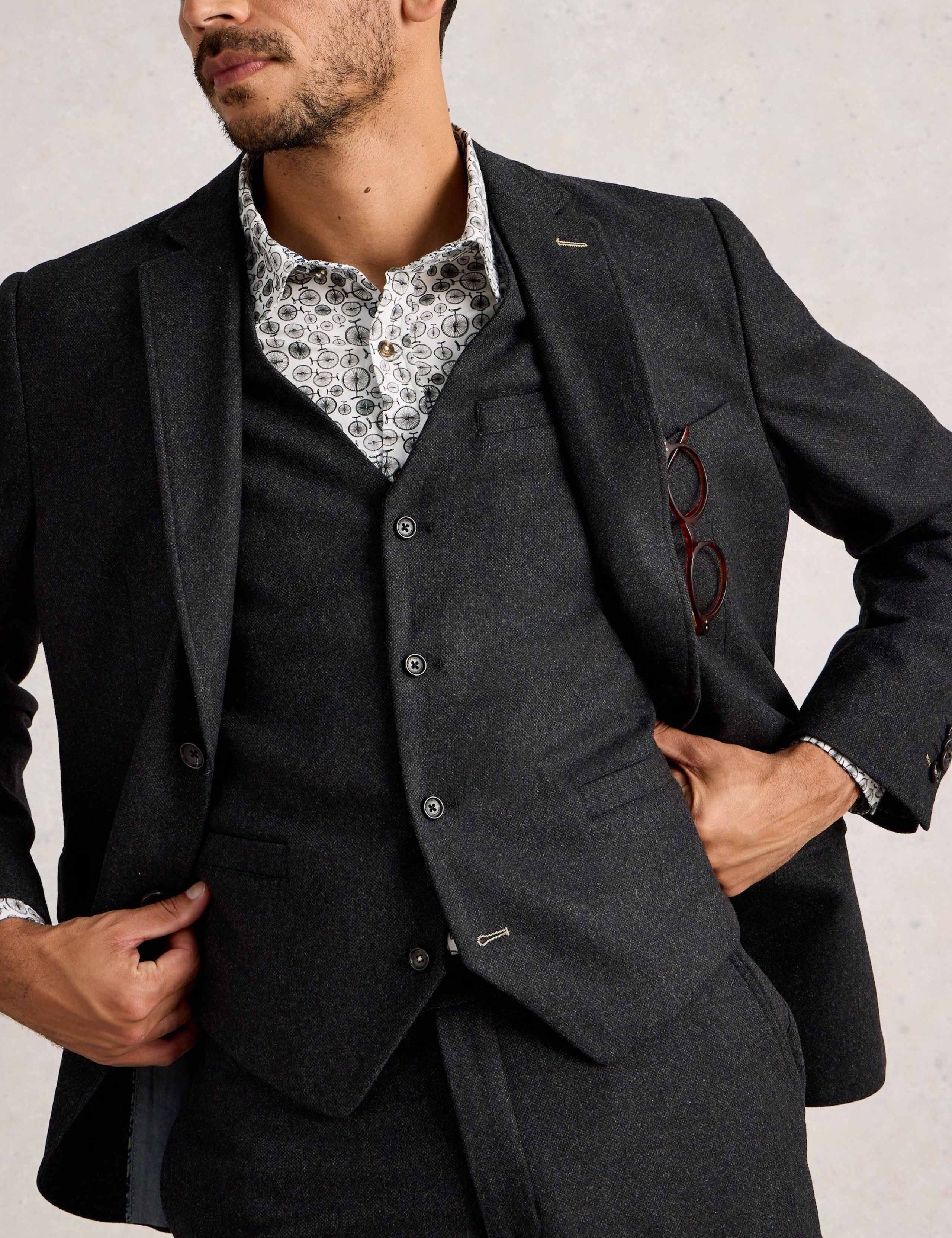 Regular Fit Waistcoat with Wool 3 of 6