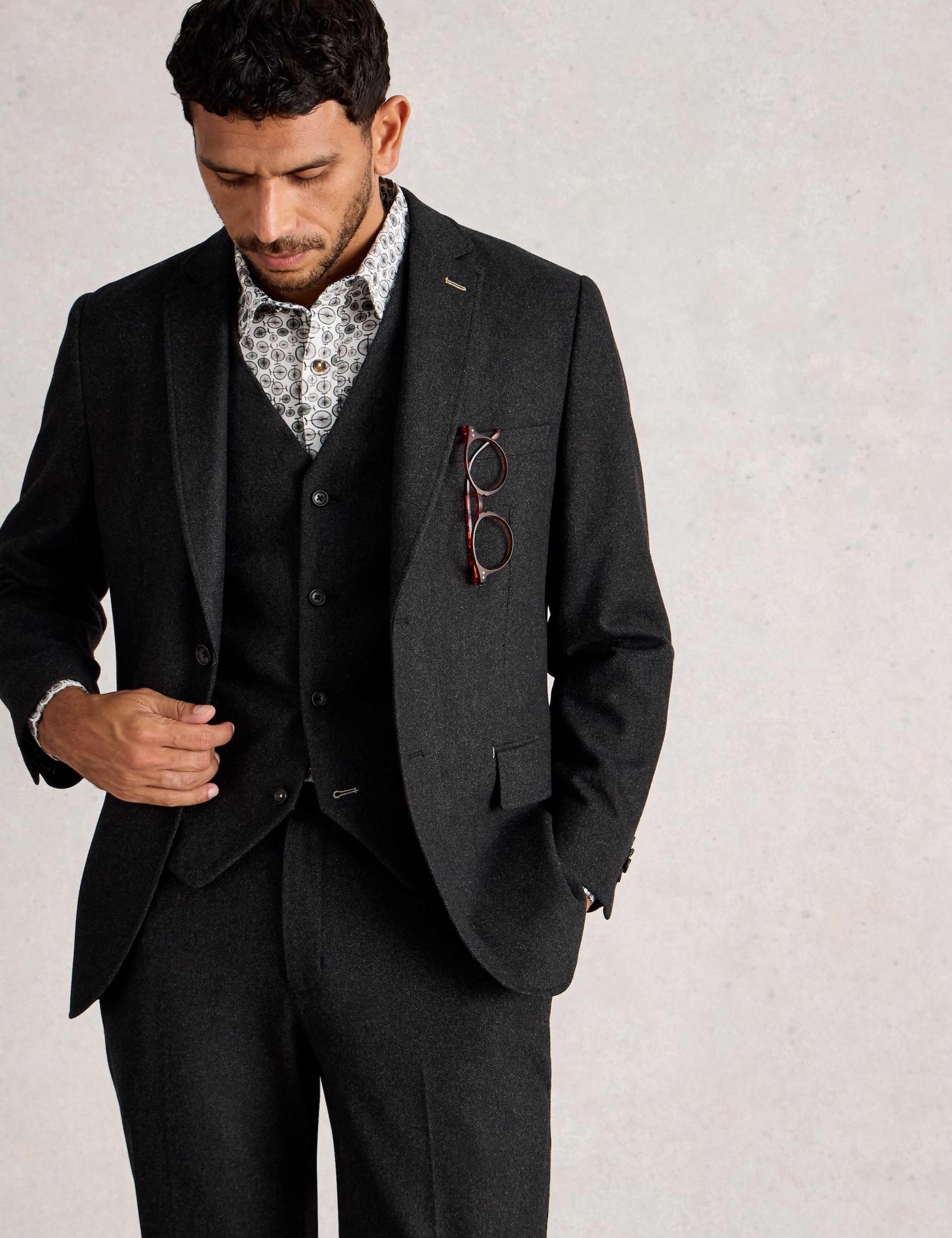 Regular Fit Waistcoat with Wool 6 of 6
