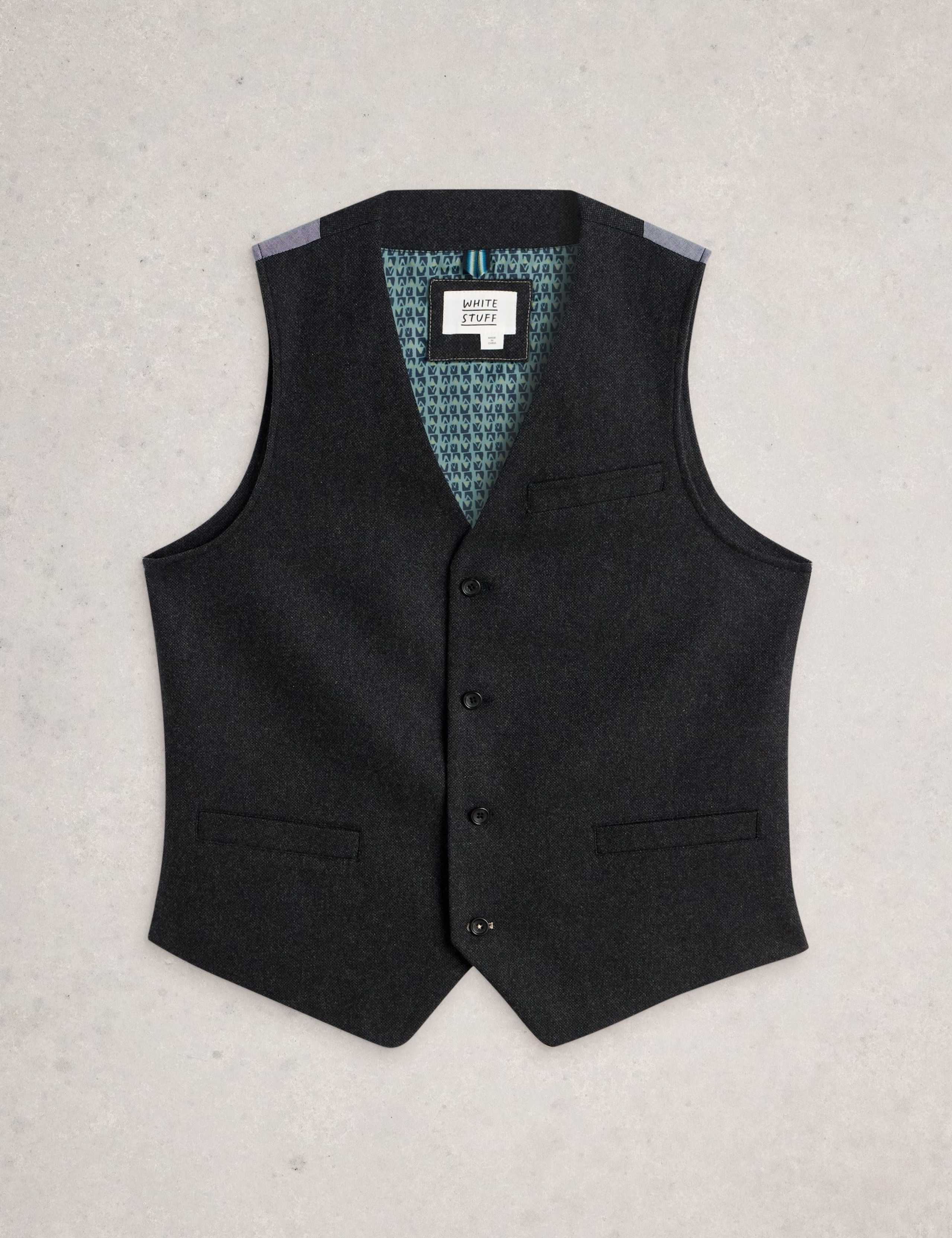 Regular Fit Waistcoat with Wool 2 of 6